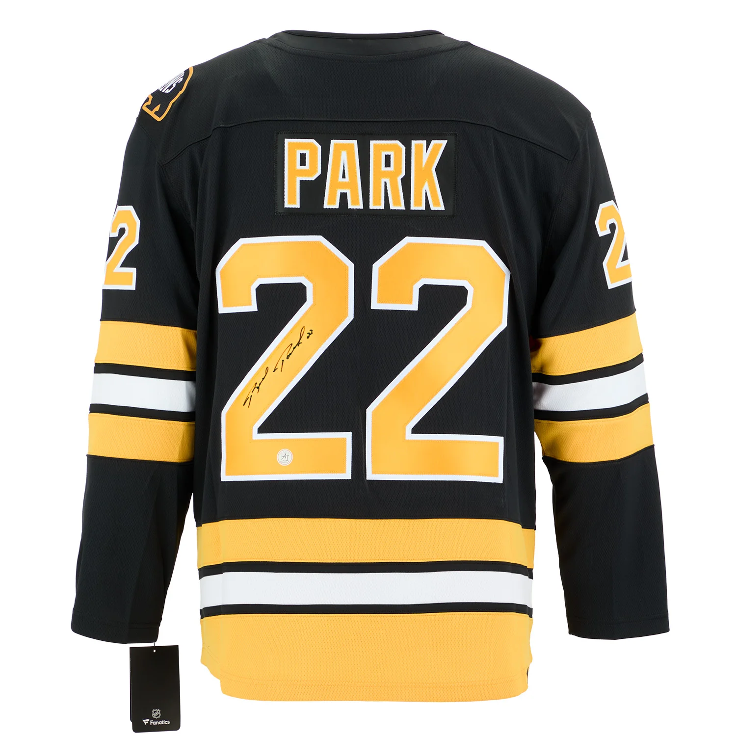 Brad Park Signed Boston Bruins Fanatics Throwback Jersey