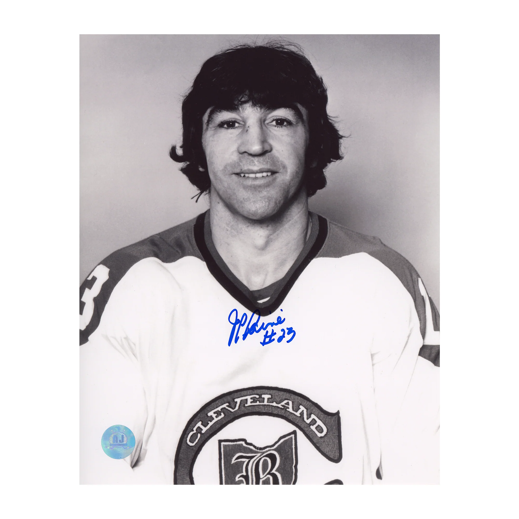 JP Parise Autographed Cleveland Barons Portrait 8x10 Photo