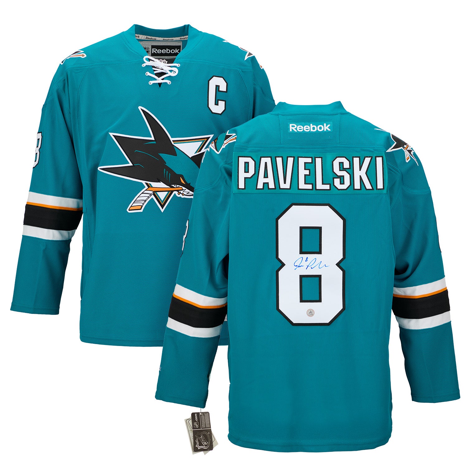 Joe Pavelski Autographed San Jose Sharks Vintage Reebok Jersey - Image 3