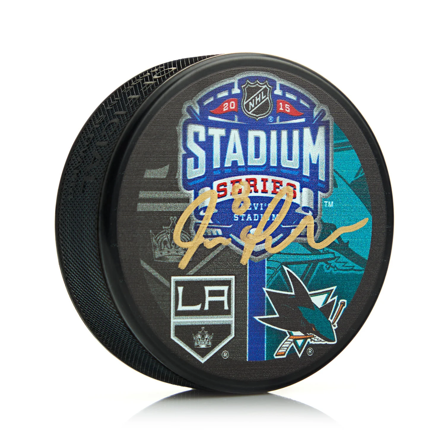 Joe Pavelski Autographed San Jose Sharks 2015 Stadium Series Hockey Puck