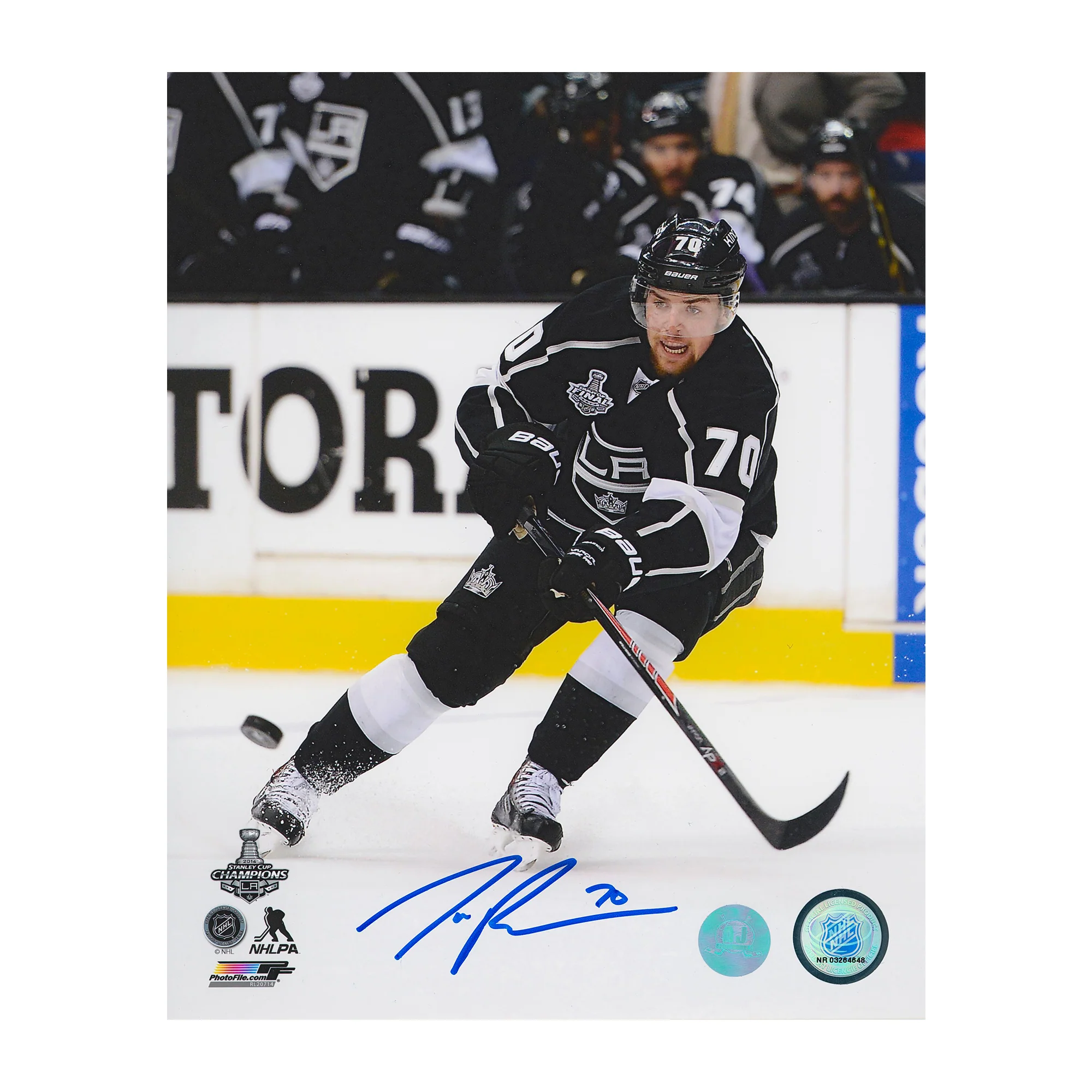 Tanner Pearson Signed Los Angeles Kings Playoff Finals 8x10 Photo