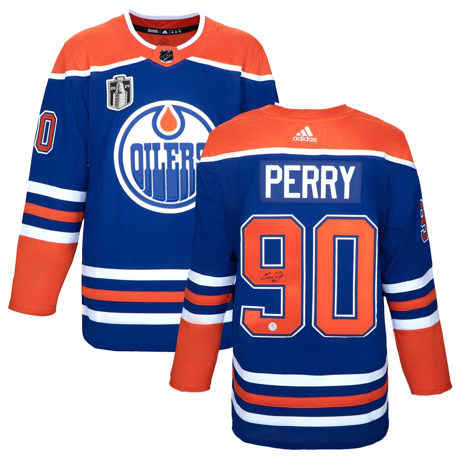 Corey Perry Edmonton Oilers Autographed 2024 Stanley Cup adidas Jersey - Image 3