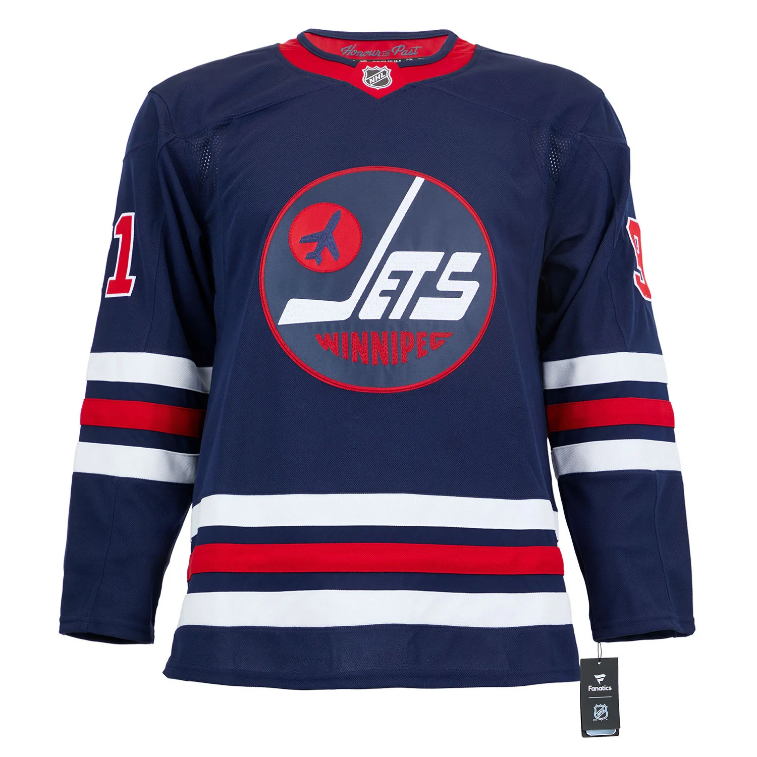 Cole Perfetti Signed Winnipeg Jets Alt Retro Fanatics Premium Jersey - Image 2