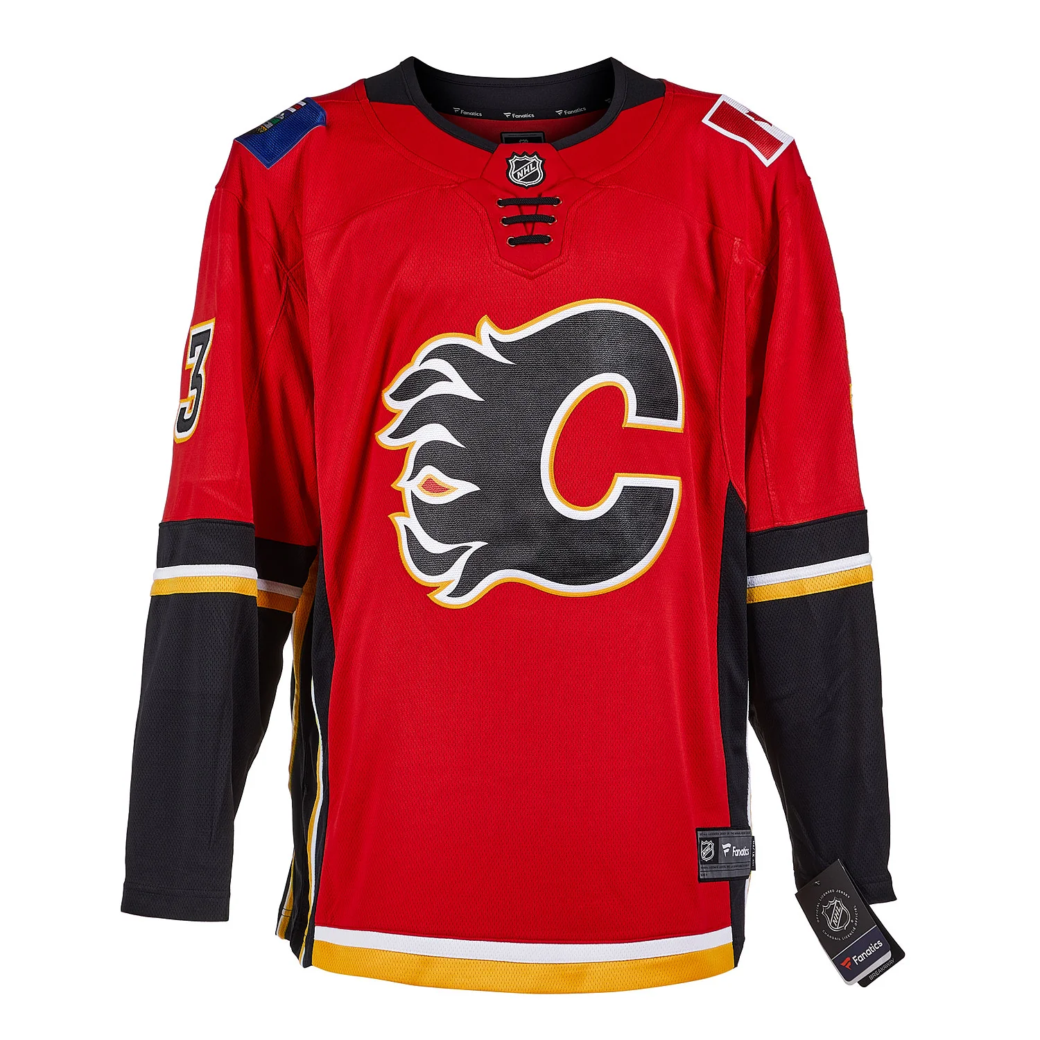 Dion Phaneuf Autographed Calgary Flames Black Logo Fanatics Breakaway Jersey - Image 2