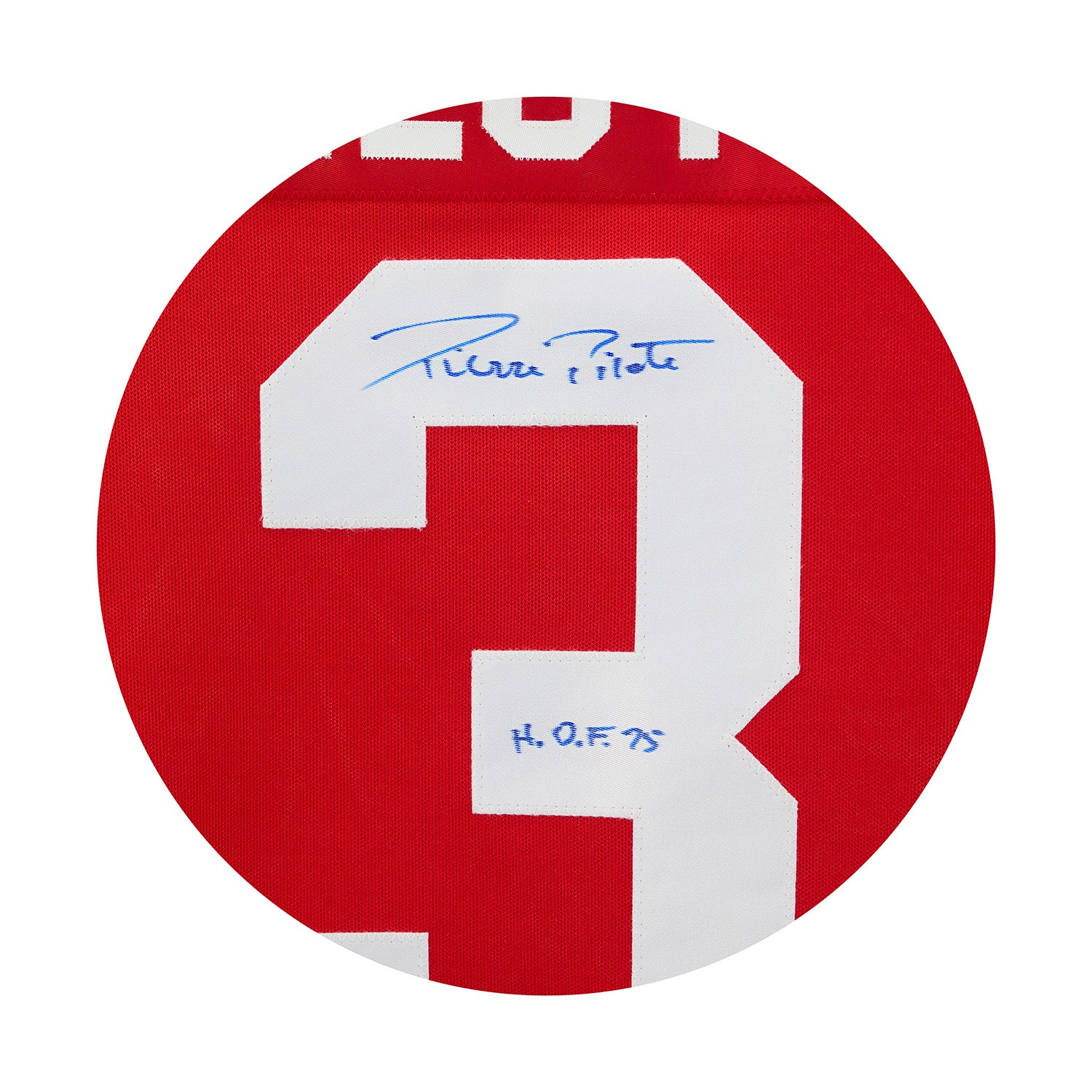 Pierre Pilote Autographed Chicago Blackhawks Vintage CCM Jersey - Image 3