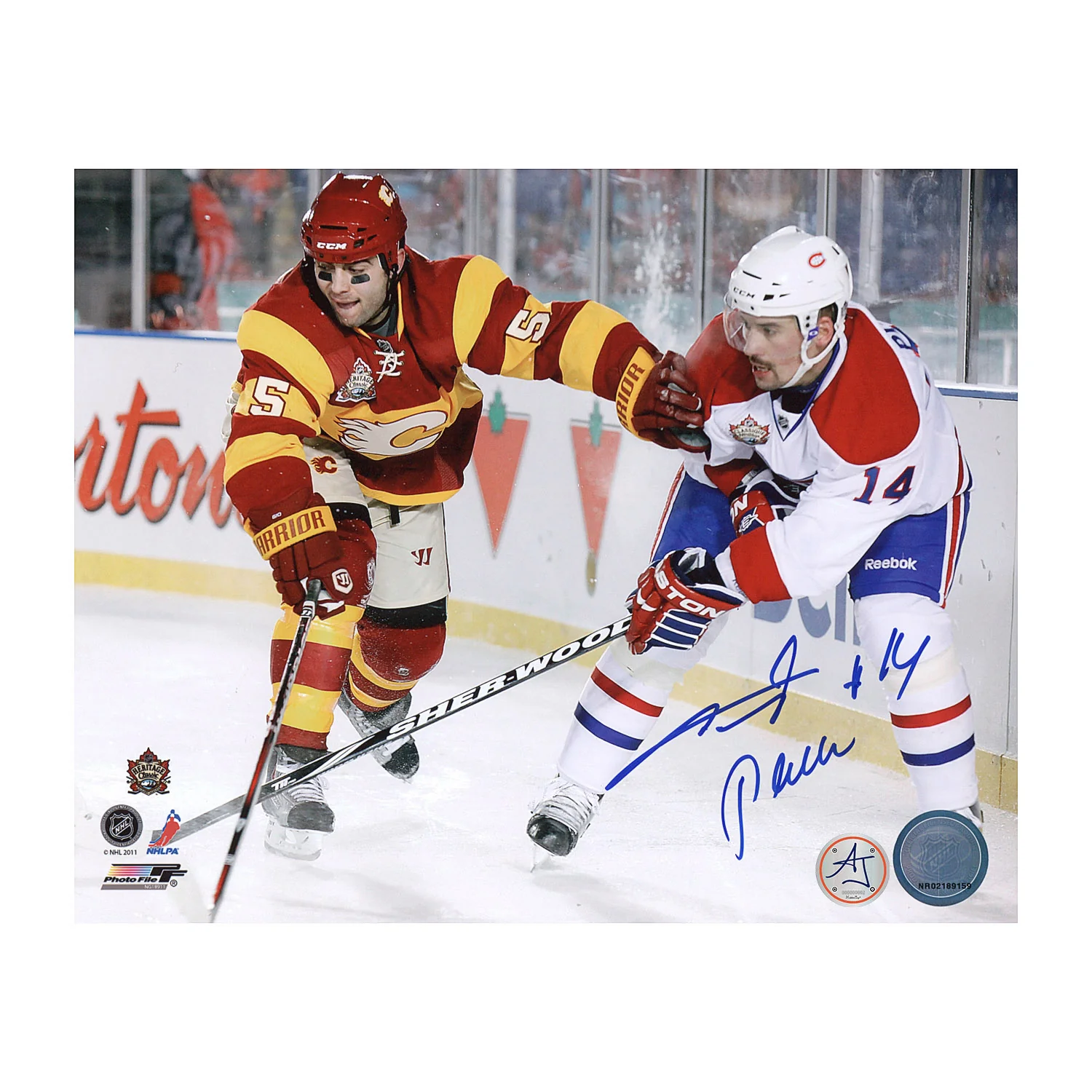Tomas Plekanec Autographed Montreal Canadiens Heritage Hockey 8x10 Photo