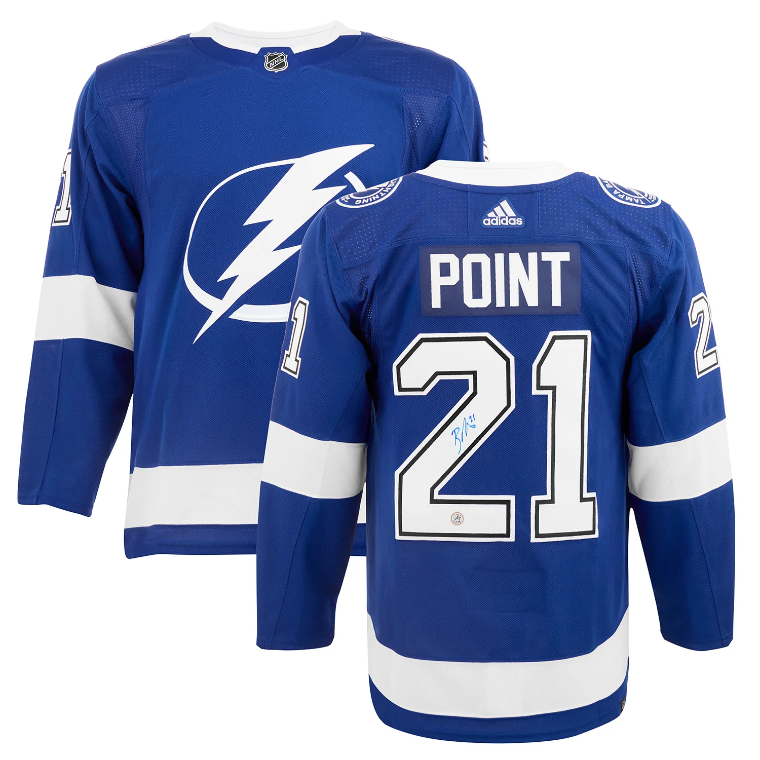 Brayden Point Autographed Tampa Bay Lightning adidas Jersey - Image 3