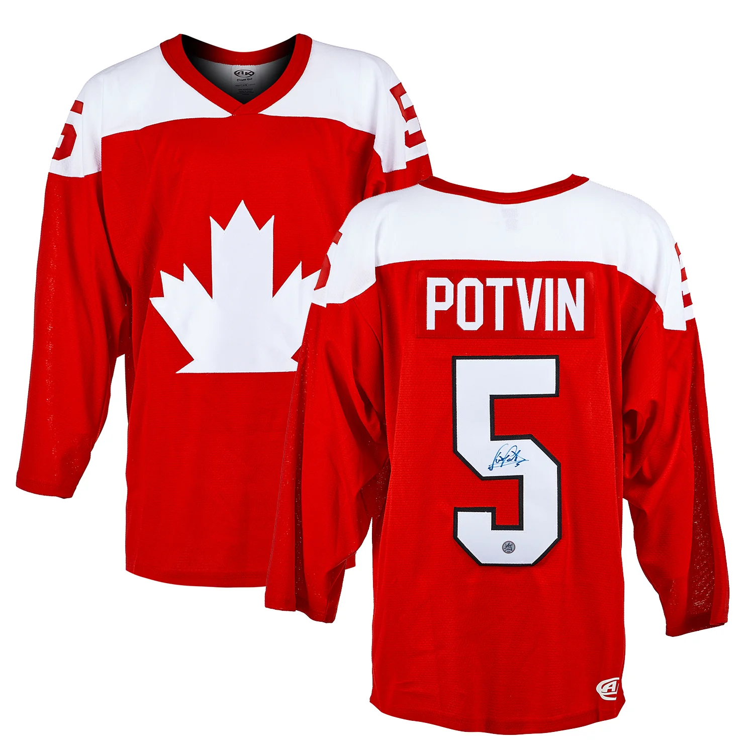 Denis Potvin Autographed Team Canada Custom Hockey Nation Jersey - Image 3