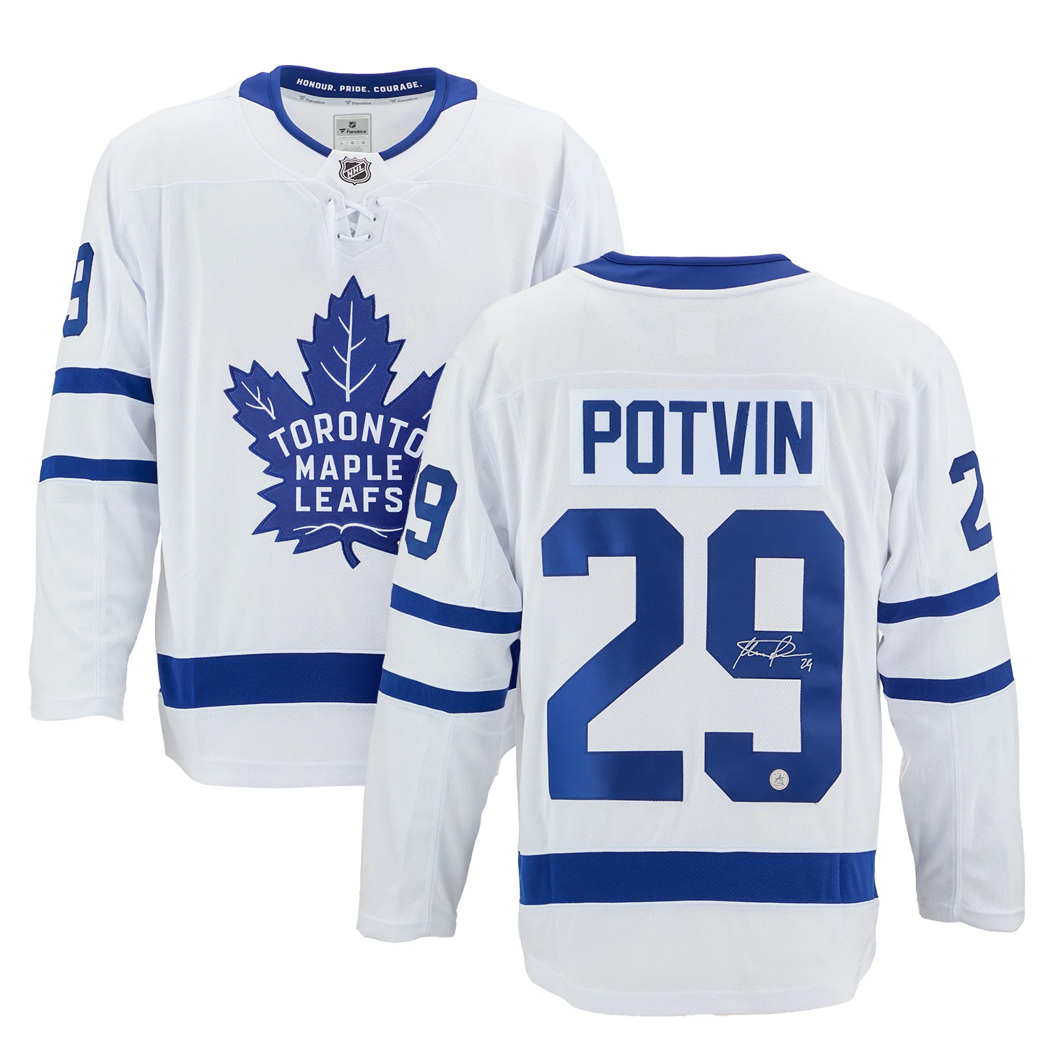 Felix Potvin Signed Toronto Maple Leafs White Fanatics Breakaway Jersey - Image 3