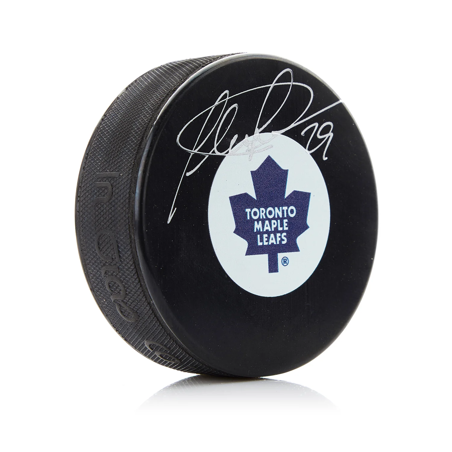 Felix Potvin Autographed Toronto Maple Leafs Retro Logo Puck