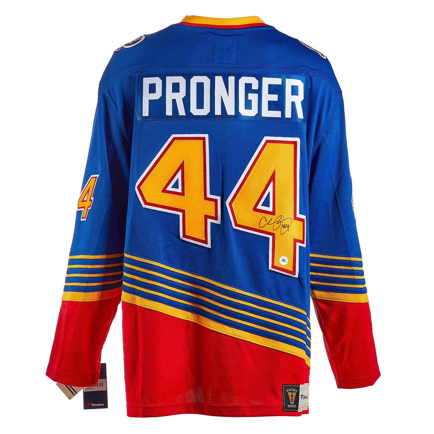 Chris Pronger Autographed St Louis Blues Fanatics Throwback Jersey