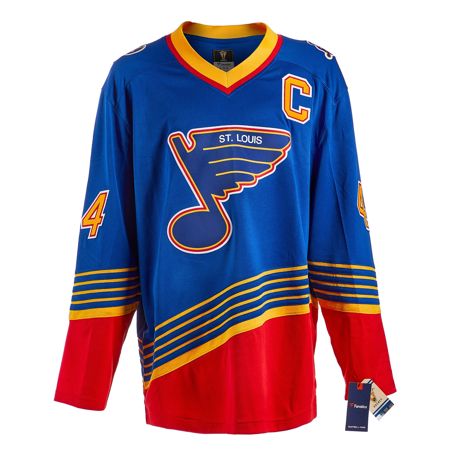 Chris Pronger Autographed St Louis Blues Fanatics Throwback Jersey - Image 2
