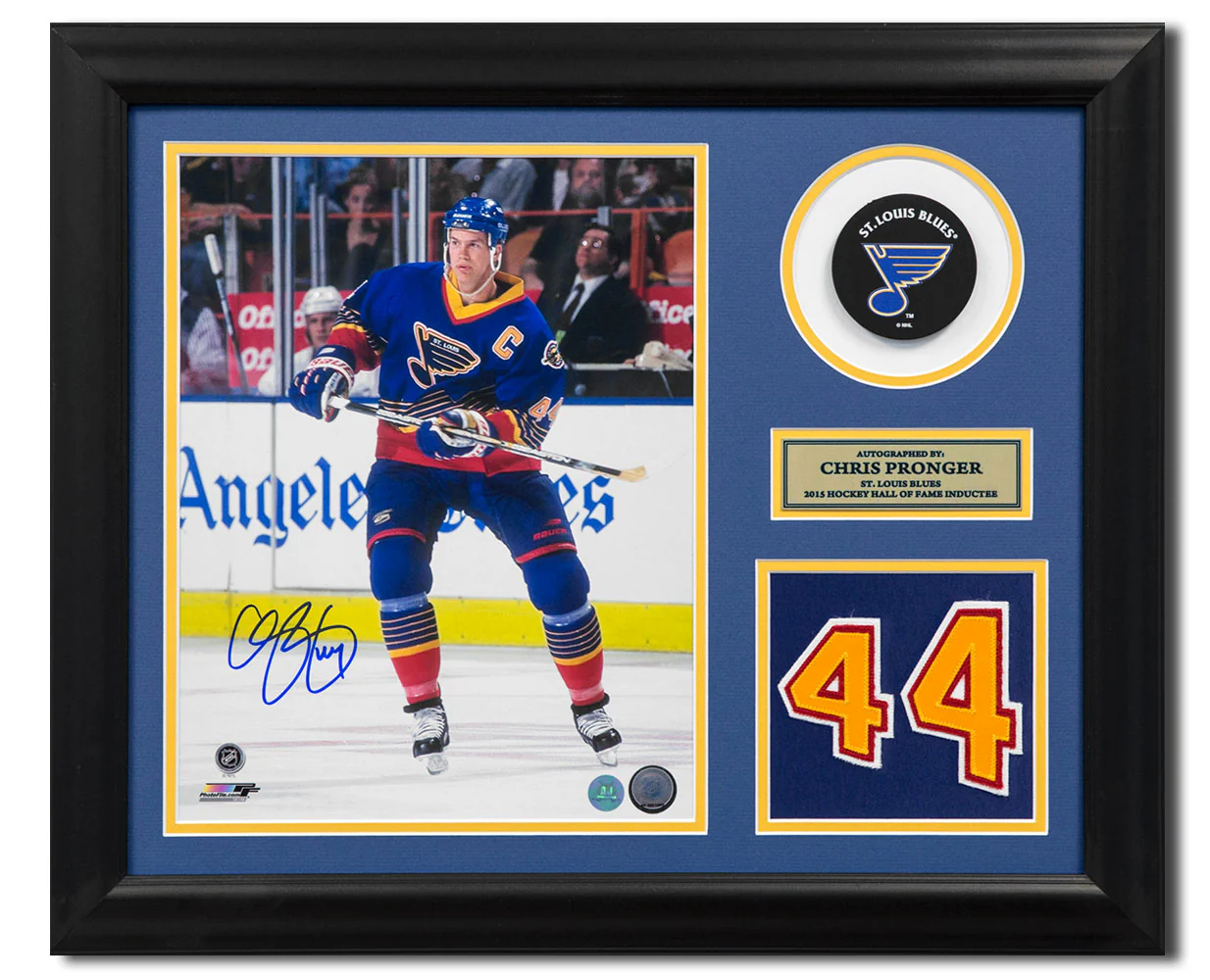 Chris Pronger Signed St Louis Blues Game Day Number 20x24 Frame