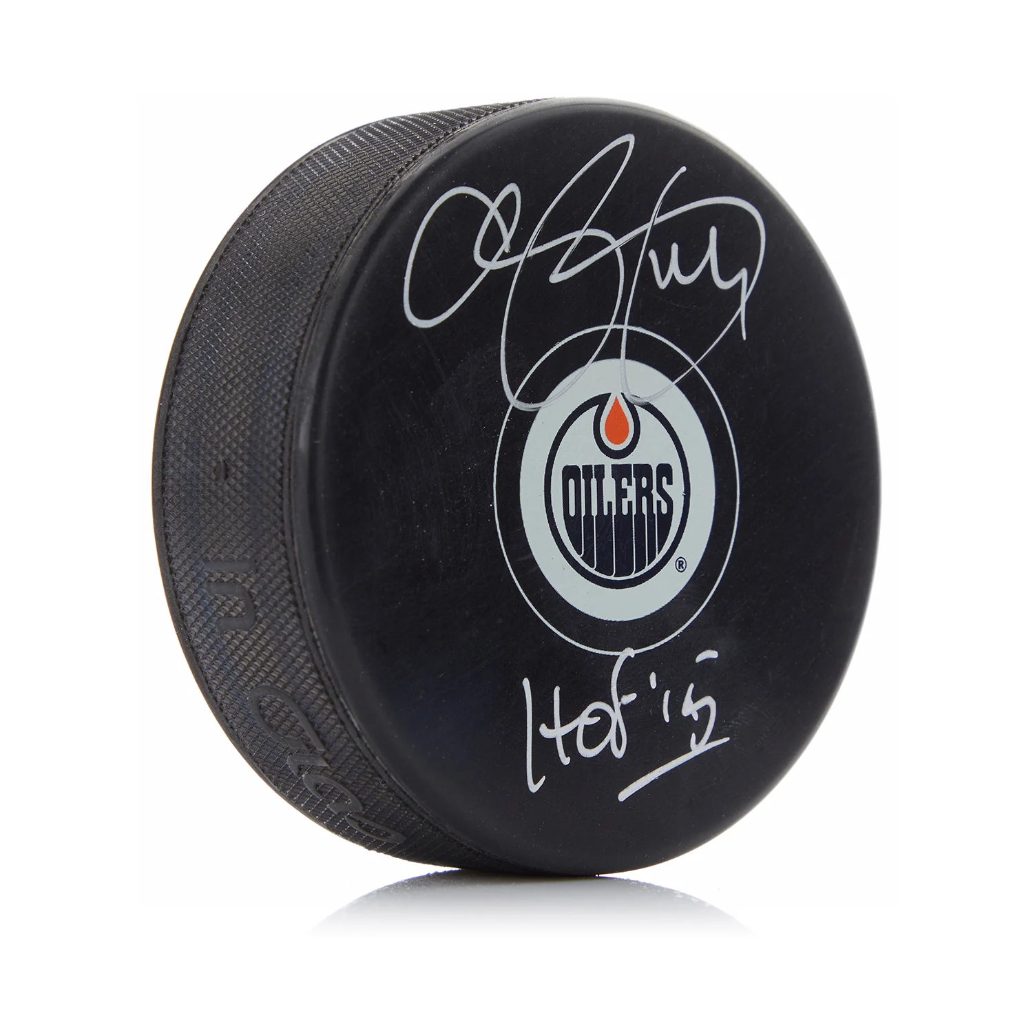 Chris Pronger Autographed Edmonton Oilers Hockey Puck with HOF Note