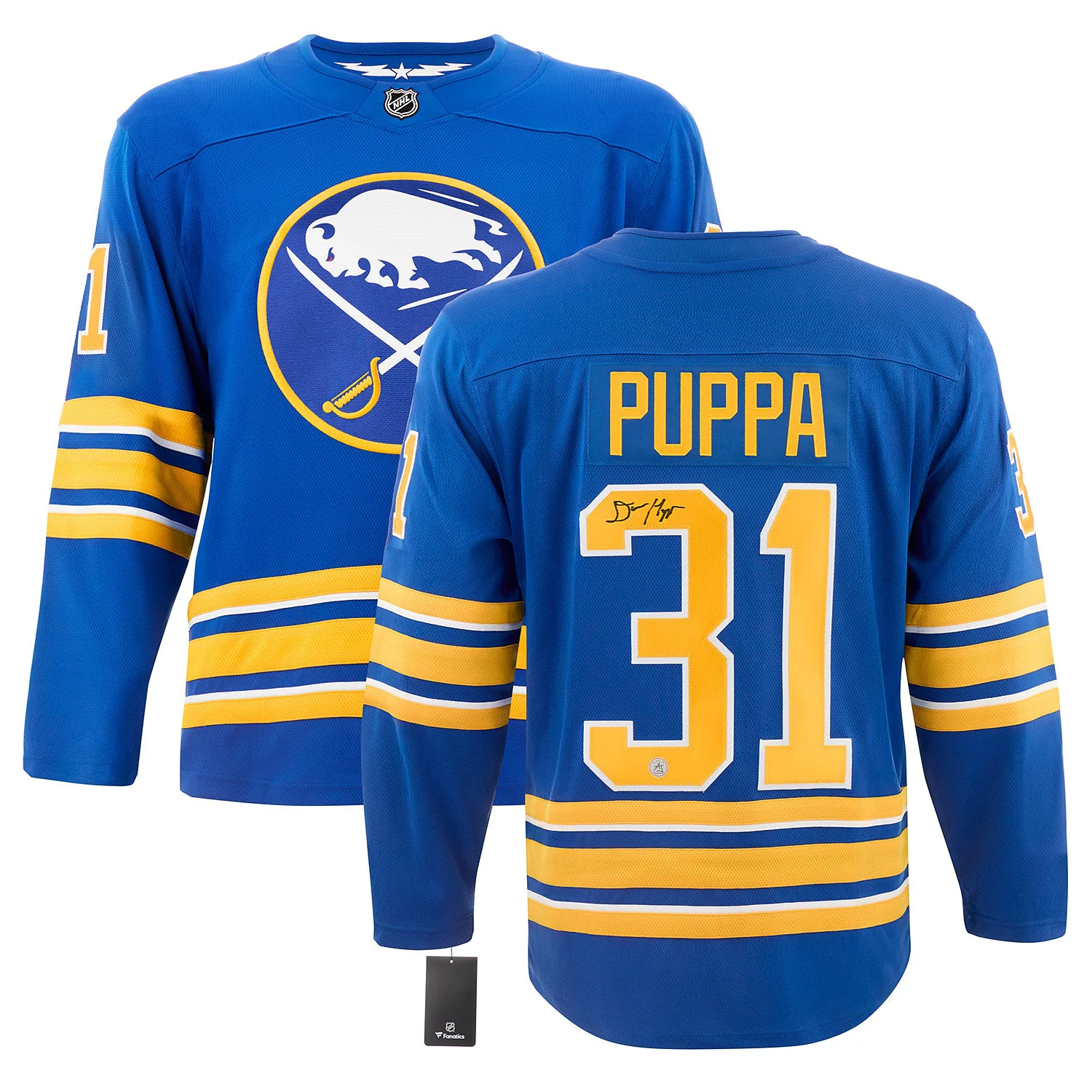 Daren Puppa Autographed Buffalo Sabres Fanatics Breakaway Jersey - Image 3