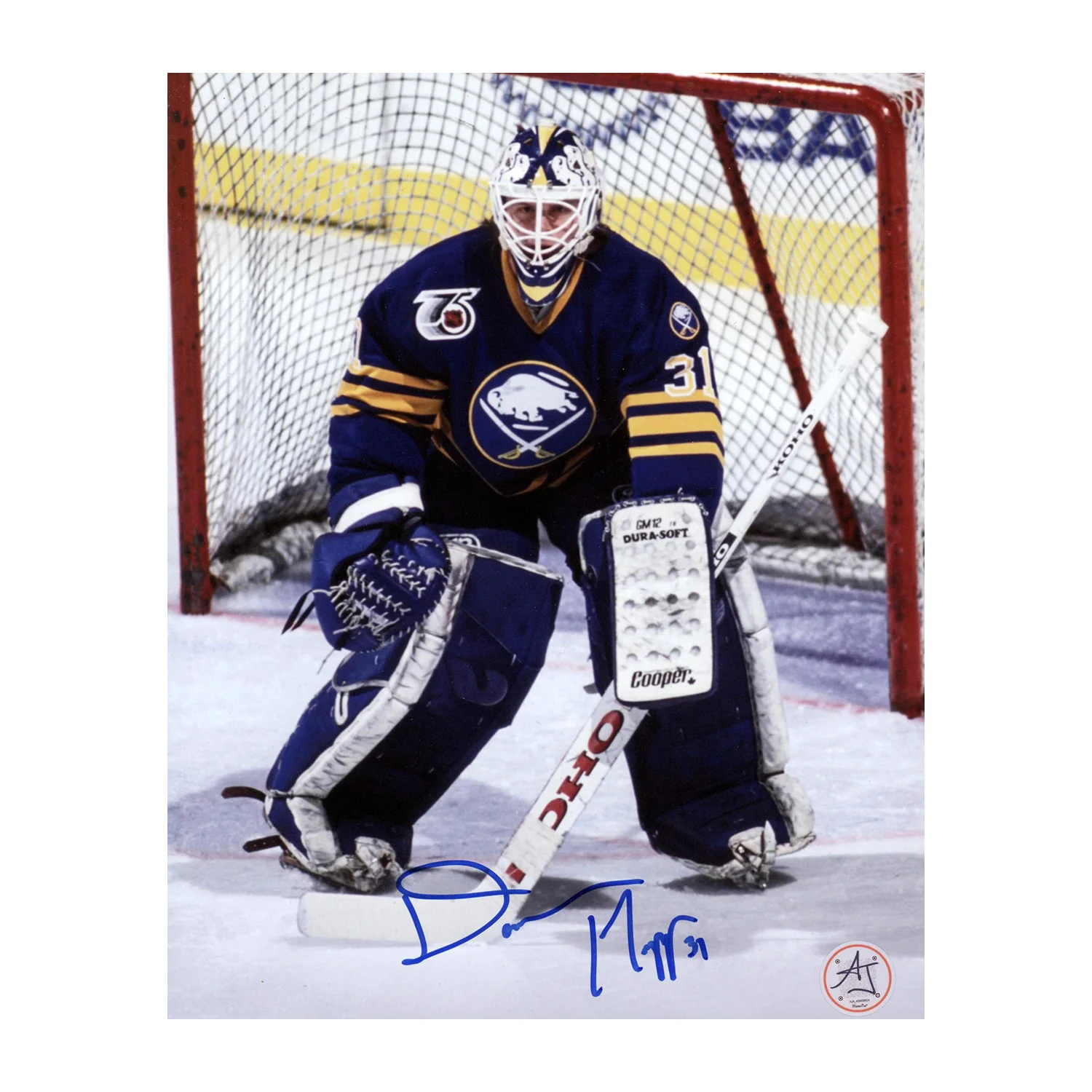 Daren Puppa Signed Buffalo Sabres Netminder 8x10 Photo