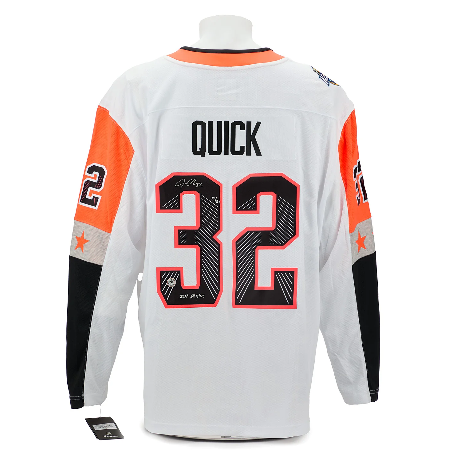 Jonathan Quick NHL 2018 All-Star Signed & Inscribed Fanatics Jersey #32/32