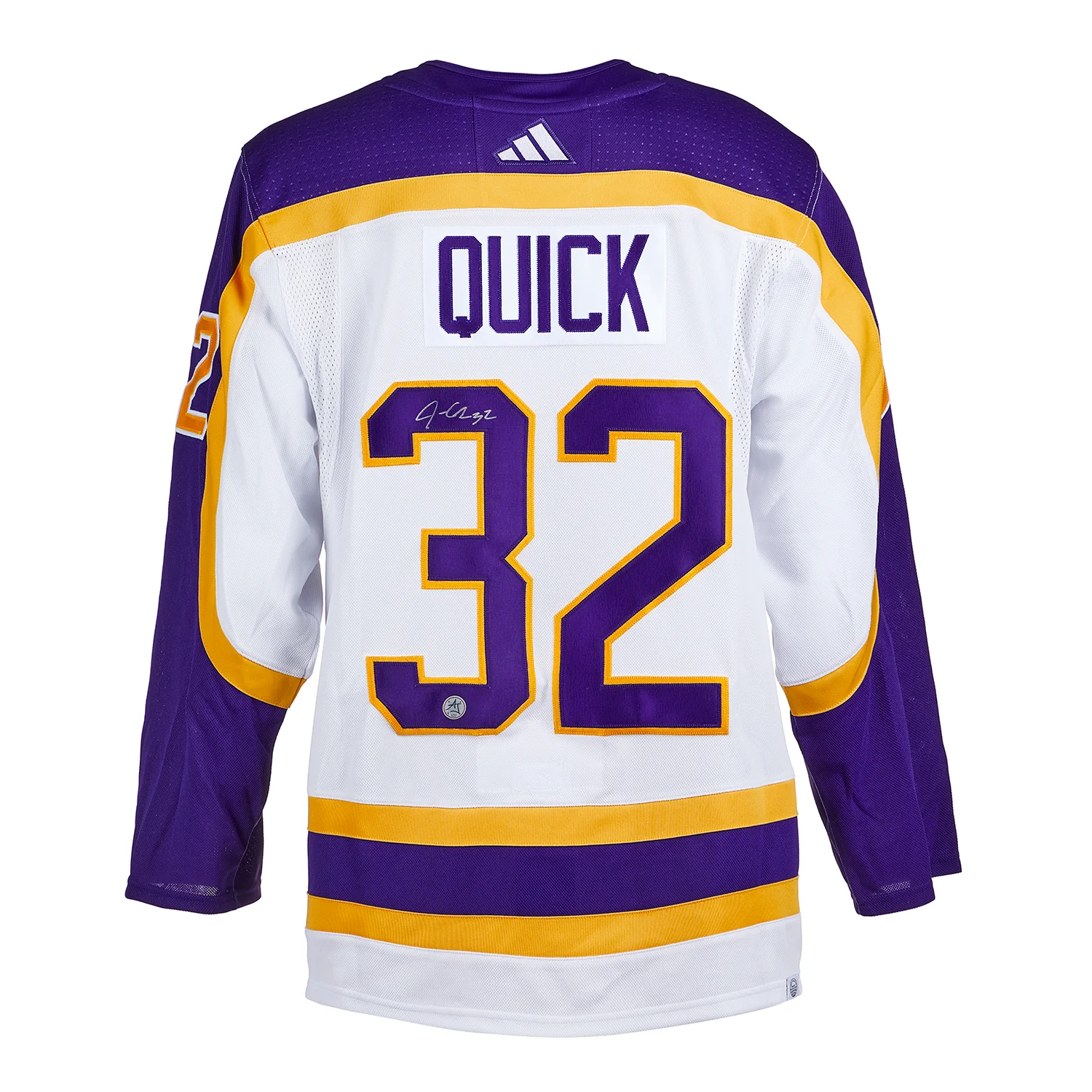 Jonathan Quick Signed Los Angeles Kings Reverse Retro 2.0 adidas Jersey