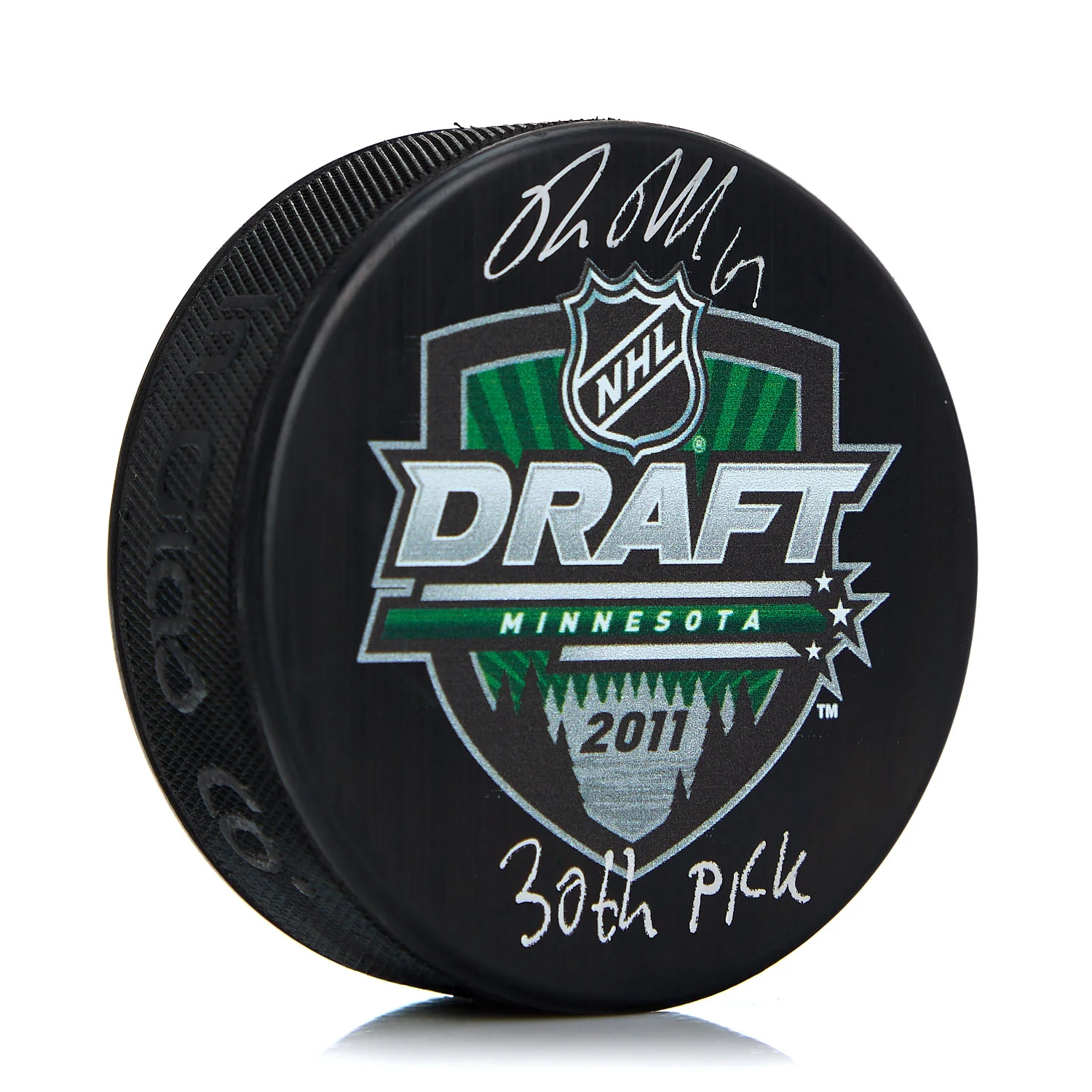 Rickard Rakell Signed 2011 NHL Entry Draft Puck with 30th Pick Note