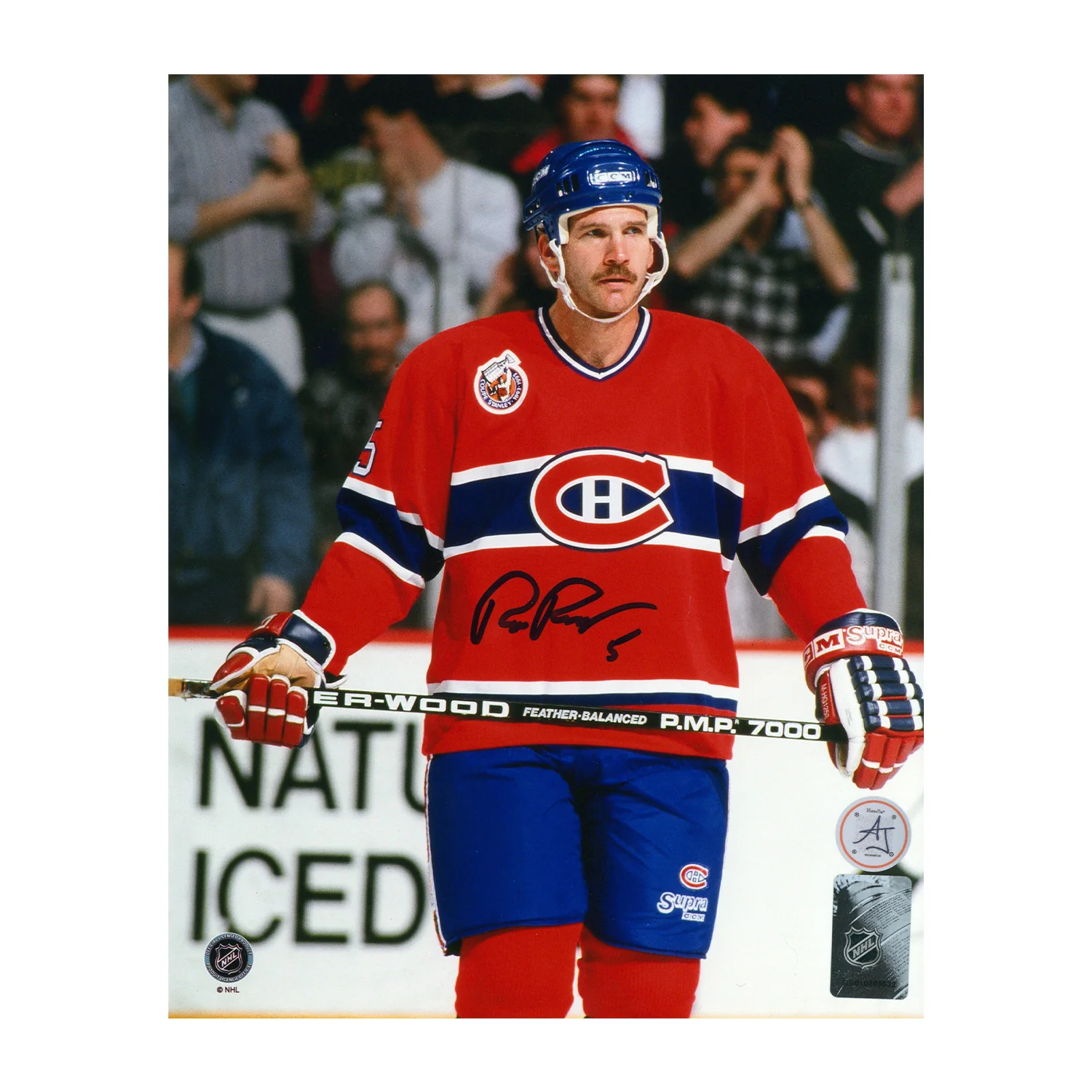 Rob Ramage Autographed Montreal Canadiens Game Action 8x10 Photo