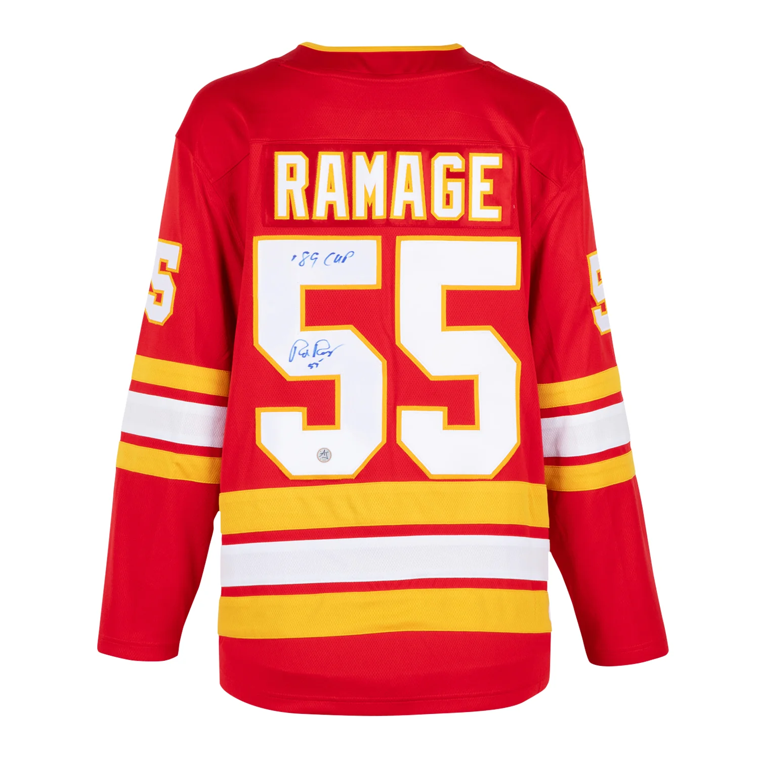 Rob Ramage Signed Calgary Flames Fanatics Breakaway Jersey