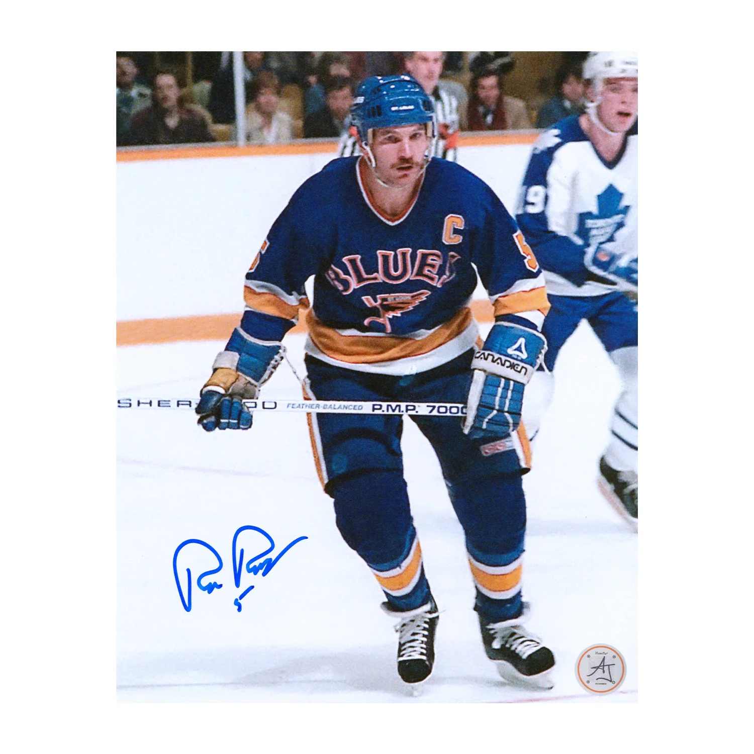 Rob Ramage Autographed St Louis Blues Captain 8x10 Photo