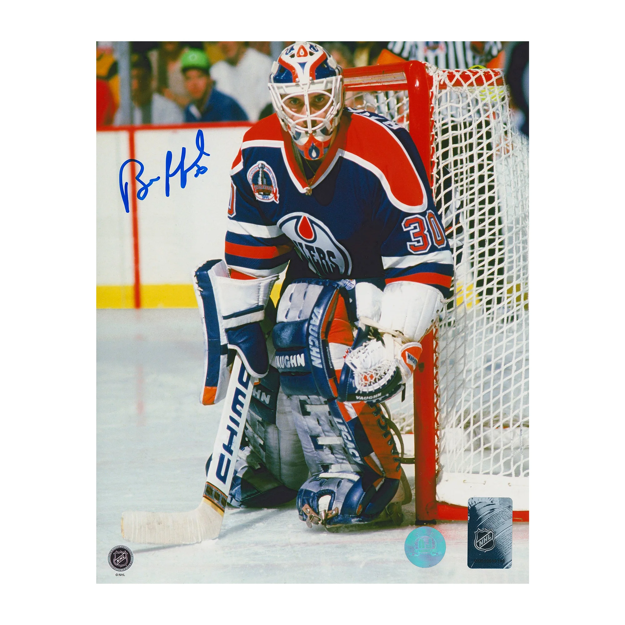 Bill Ranford Autographed Edmonton Oilers Playoff Finals 8x10 Photo