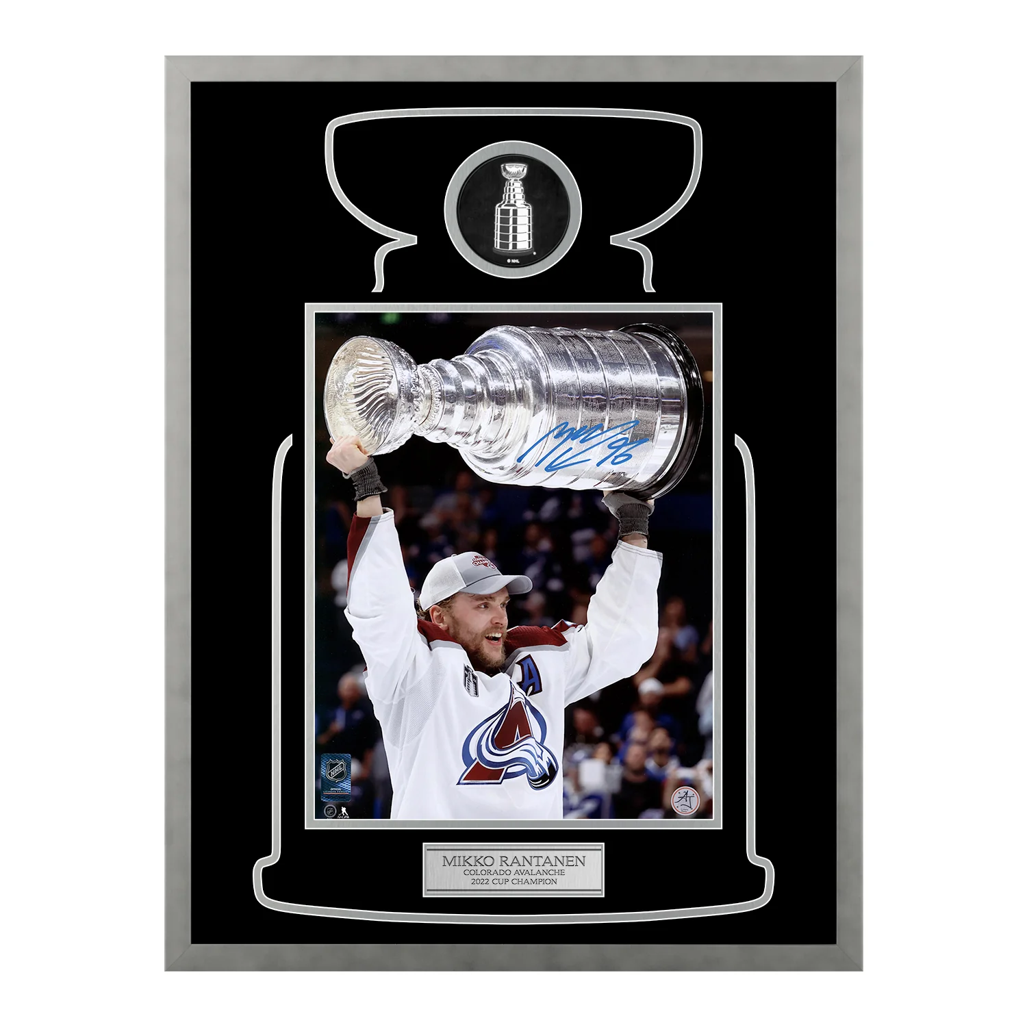 Mikko Rantanen Signed Colorado Avalanche Cup Champion 20x26 Frame