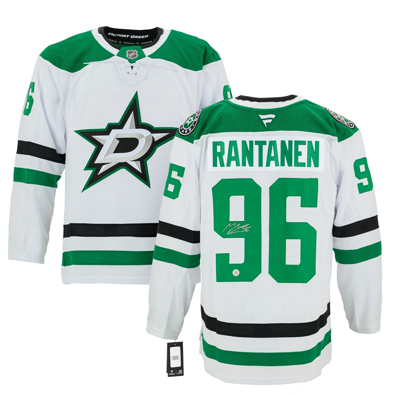 Mikko Rantanen Signed Dallas Stars White Fanatics Premium Jersey - Image 3