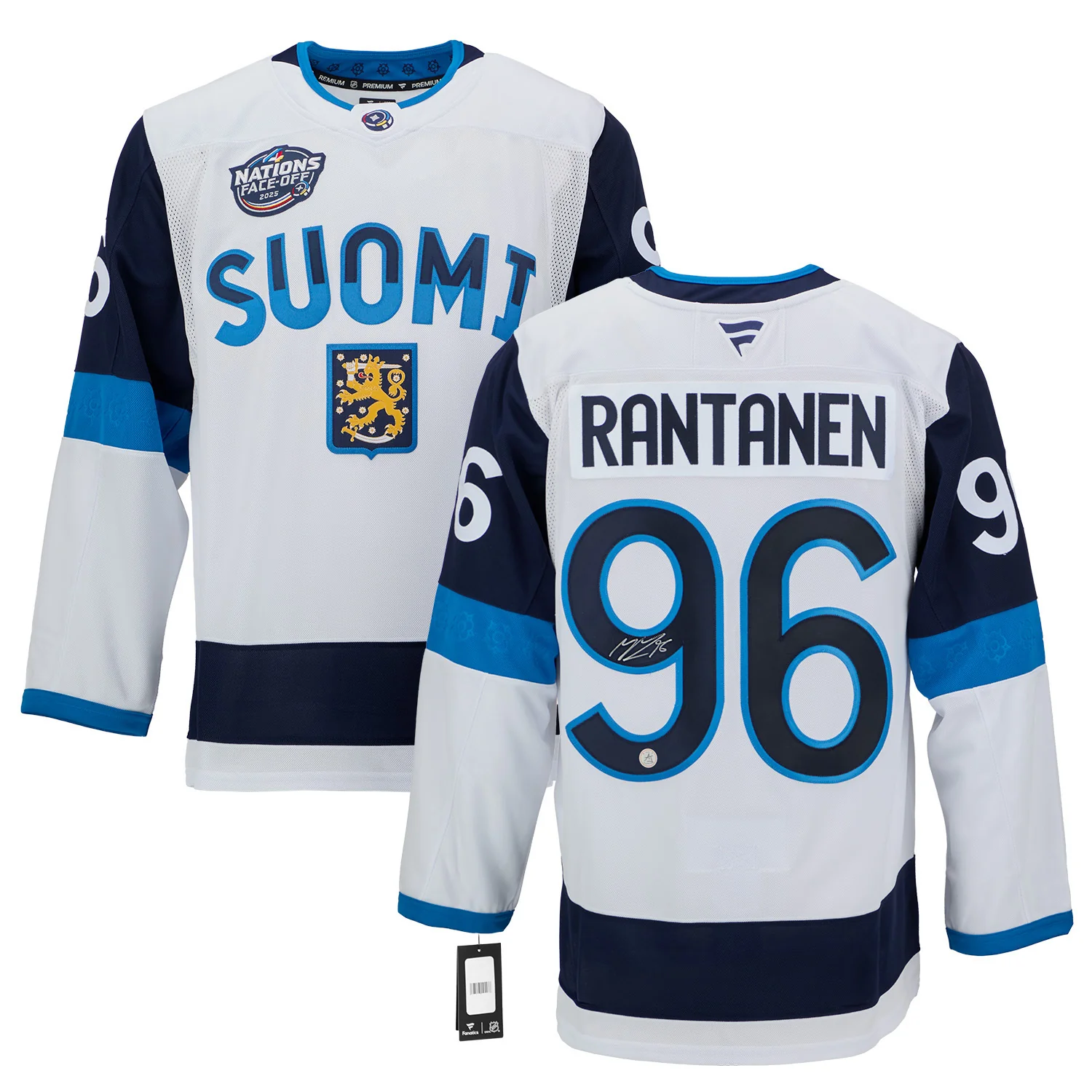 Mikko Rantanen Signed Team Finland 4 Nations Face-Off Fanatics Premium Jersey - Image 3
