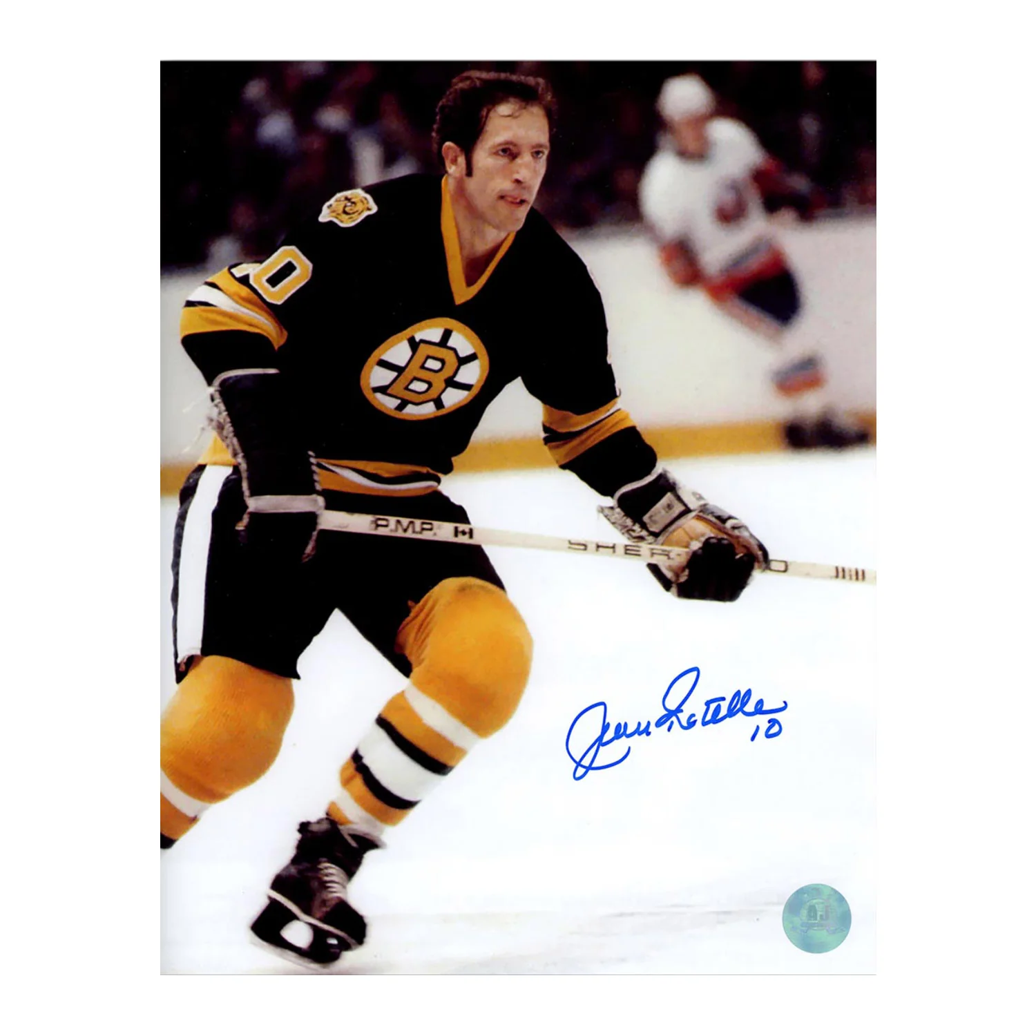 Jean Ratelle Autographed Boston Bruins 8x10 Photo