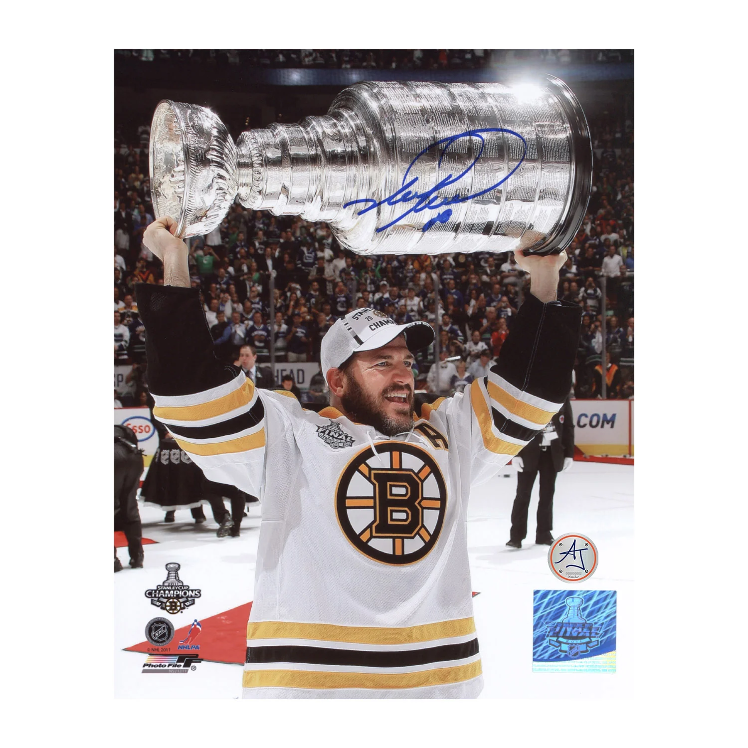 Mark Recchi Autographed Boston Bruins Stanley Cup 8x10 Photo