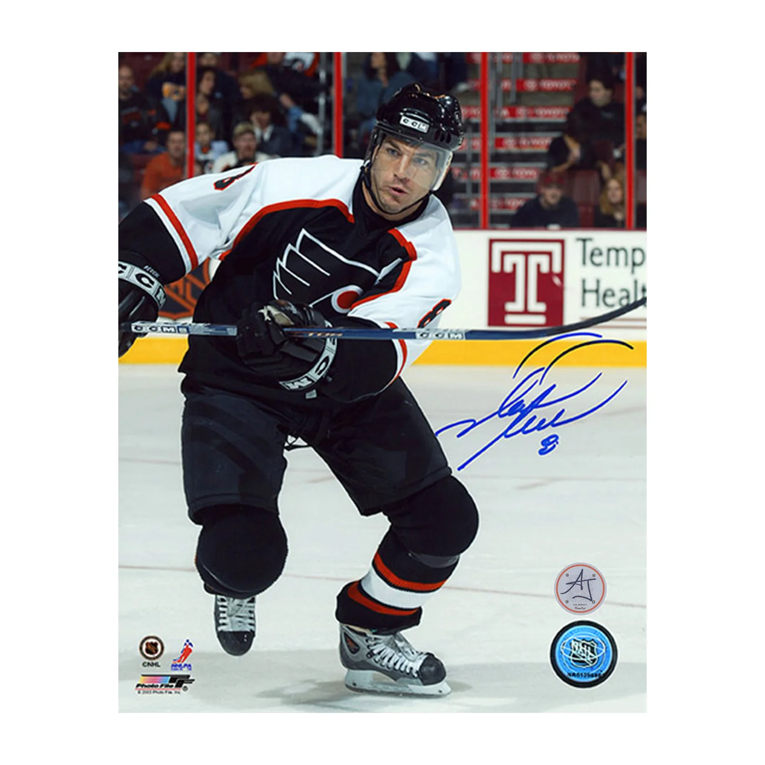 Mark Recchi Signed Philadelphia Flyers Hockey 8x10 Photo