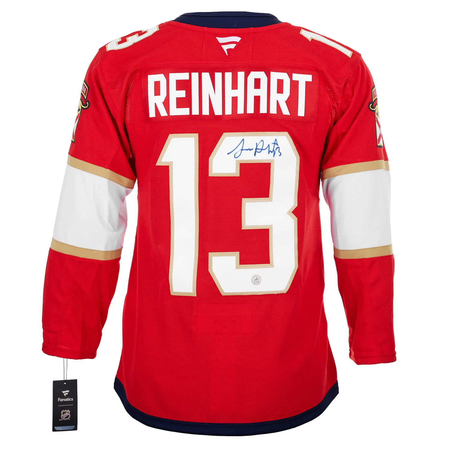 Sam Reinhart Autographed Florida Panthers Fanatics Premium Jersey