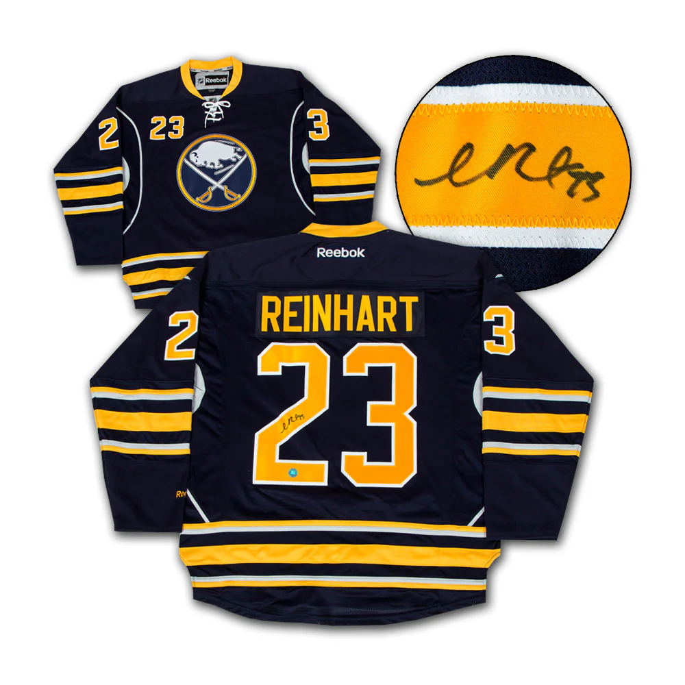 Sam Reinhart Signed Buffalo Sabres 1st NHL Game Vintage Reebok Jersey