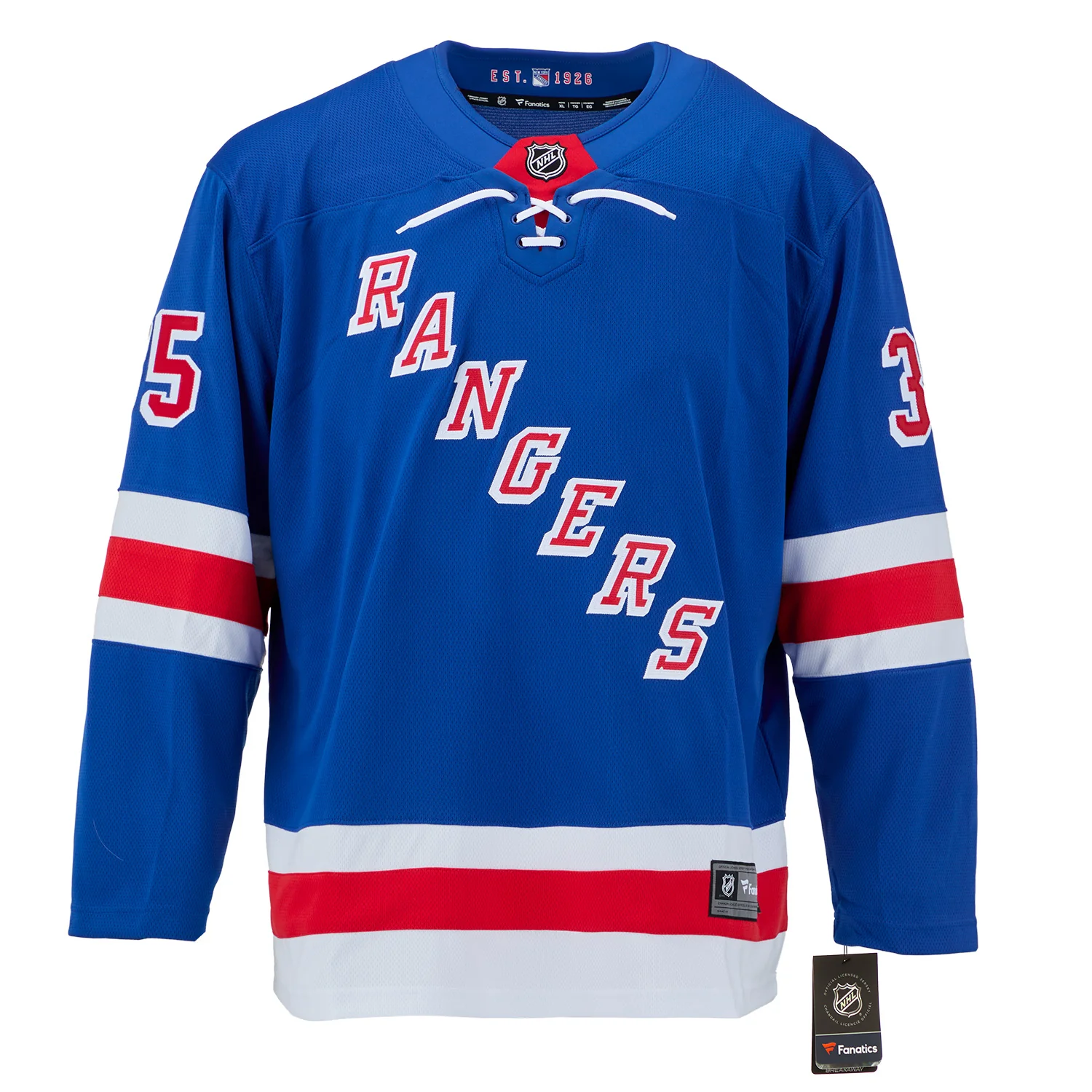 Mike Richter Autographed New York Rangers Fanatics Breakaway Jersey - Image 2