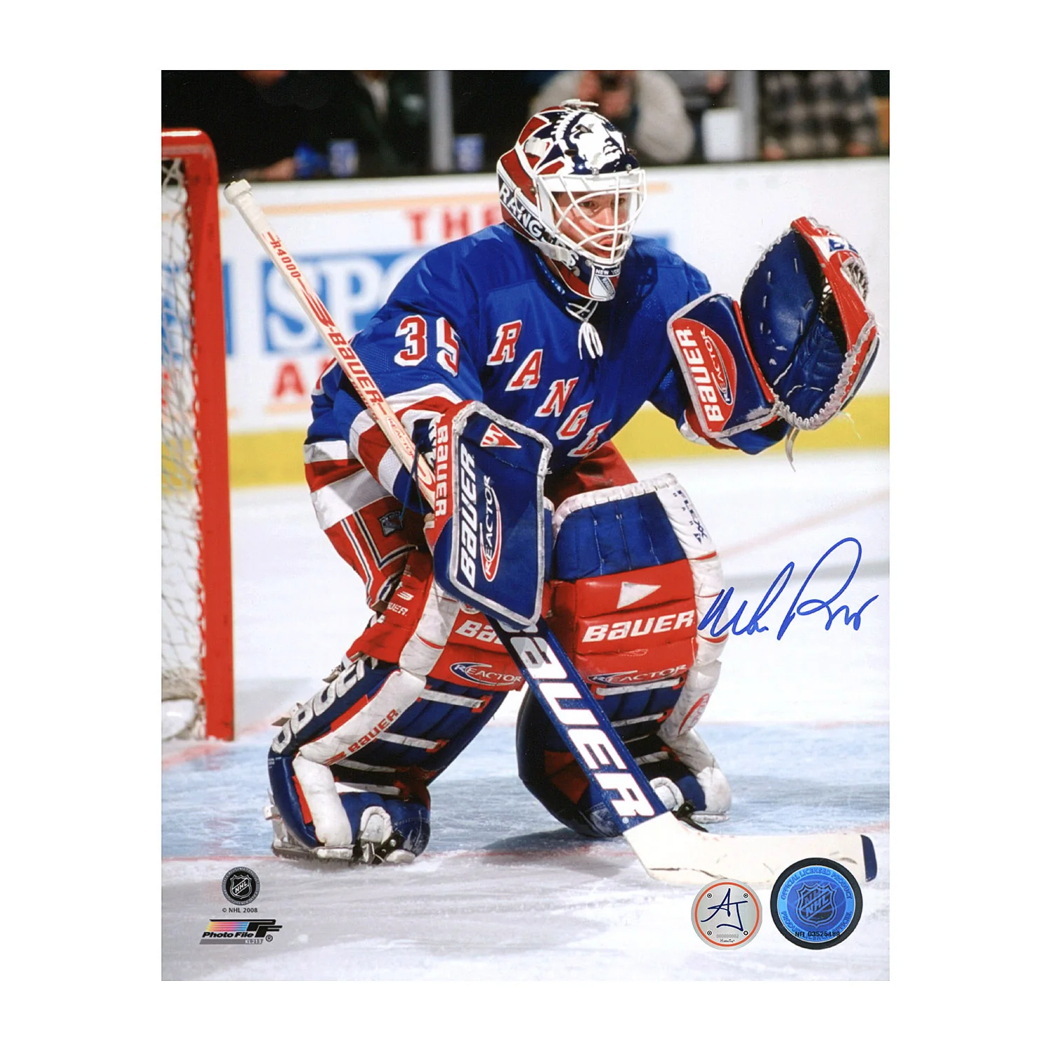 Mike Richter New York Rangers Autographed Goalie 8x10 Photo