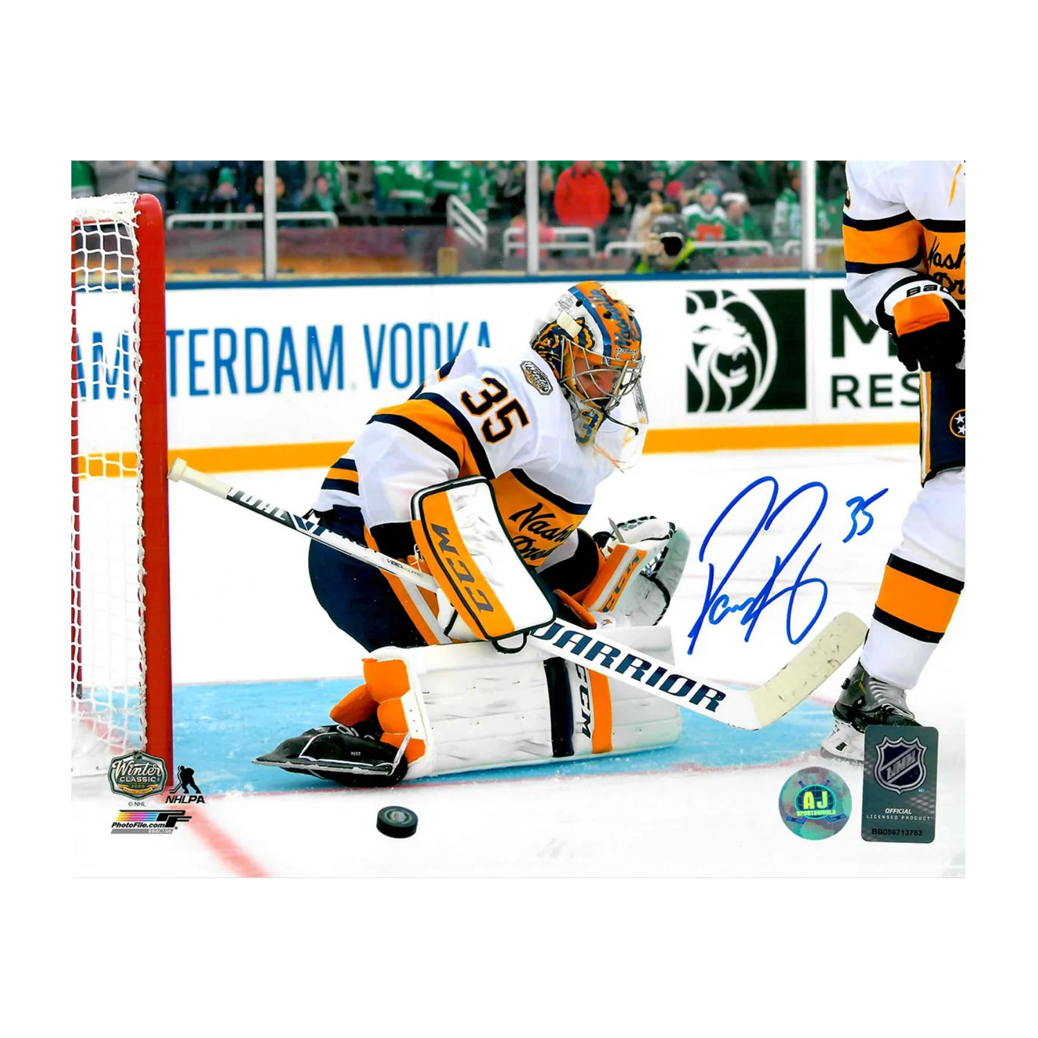 Pekka Rinne Signed Nashville Predators Winter Classic 8x10 Photo