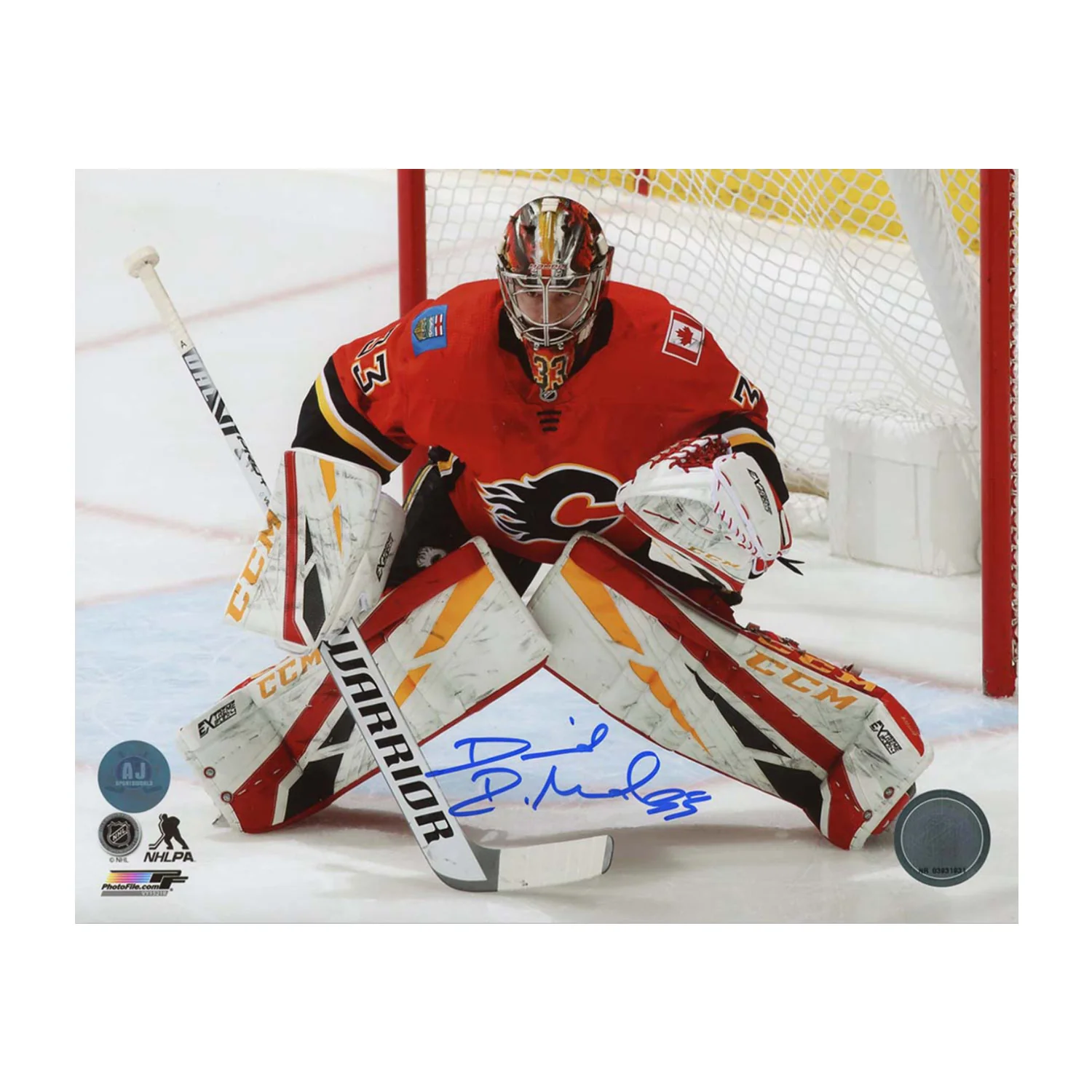 David Rittich Calgary Flames Autographed Goalie 8x10 Photo