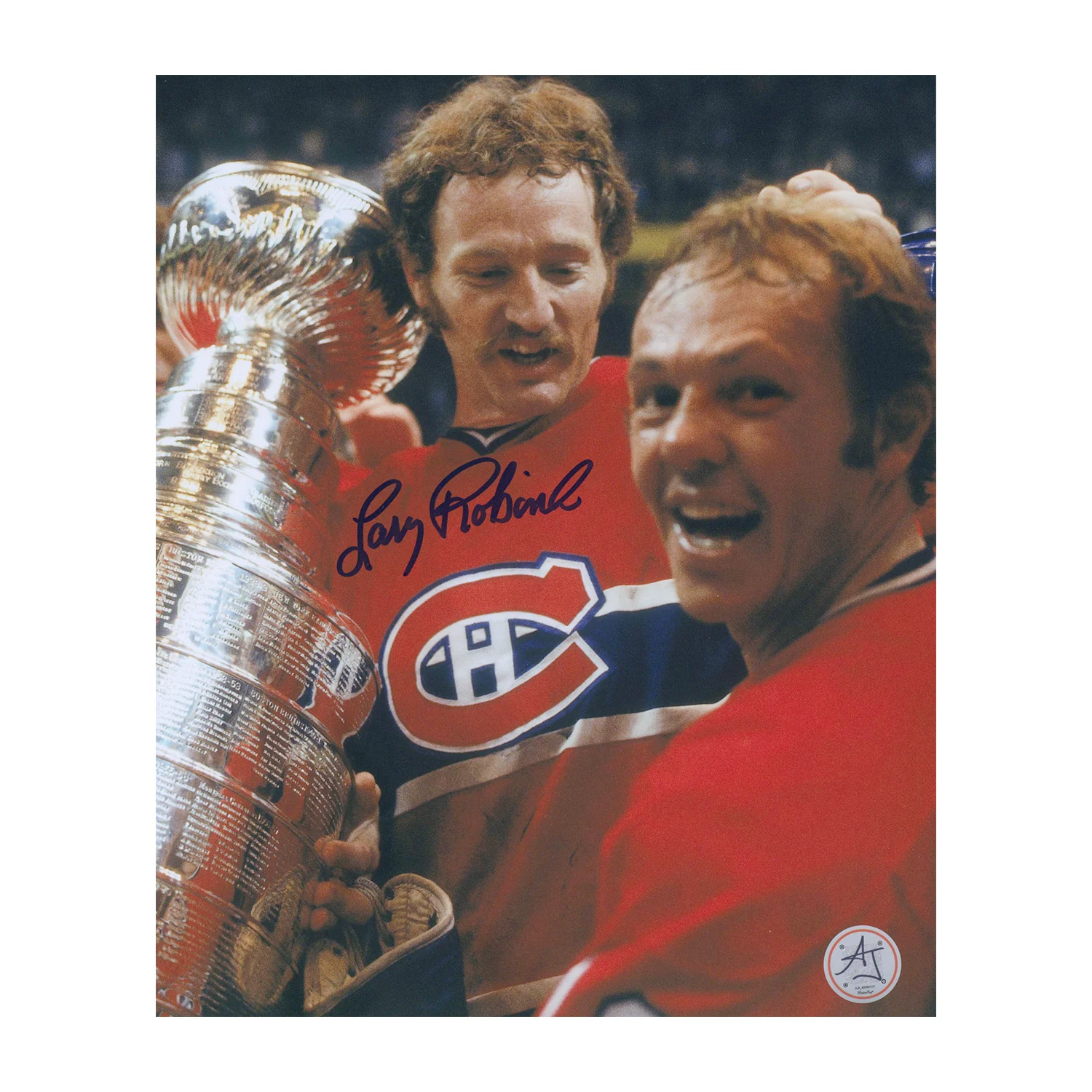 Larry Robinson Signed Montreal Canadiens Stanley Cup 8x10 Photo