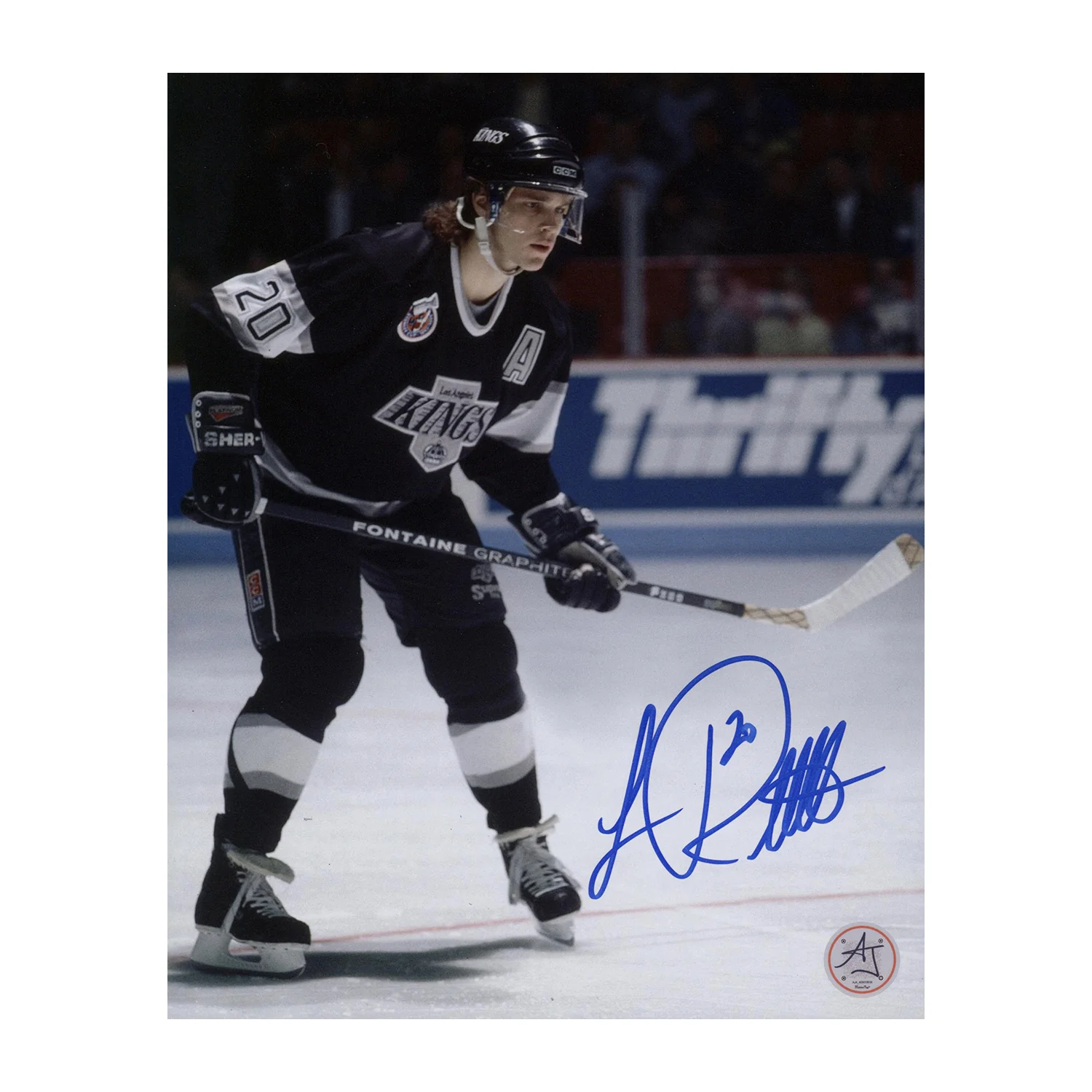 Luc Robitaille Autographed Los Angeles Kings Hockey 8x10 Photo