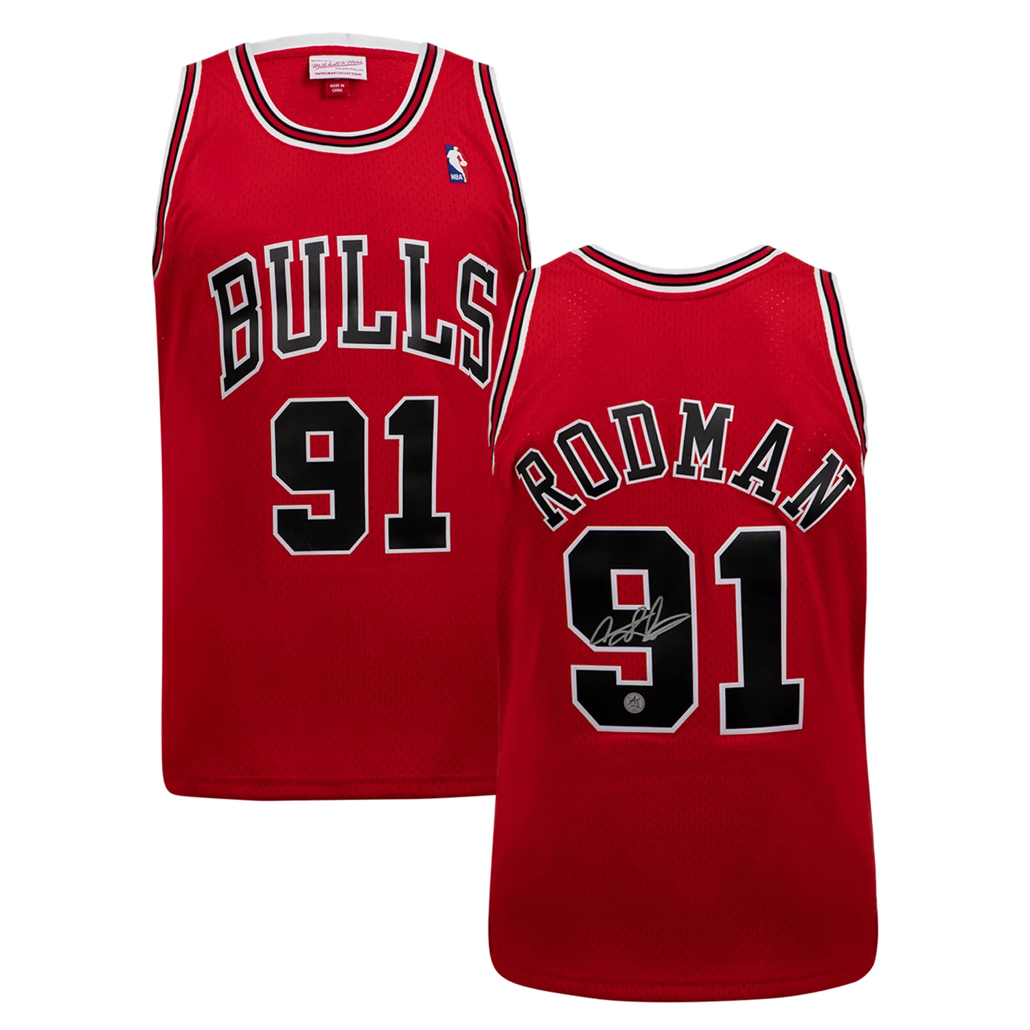 Dennis Rodman Autographed Chicago Bulls Mitchell & Ness Jersey - Image 3