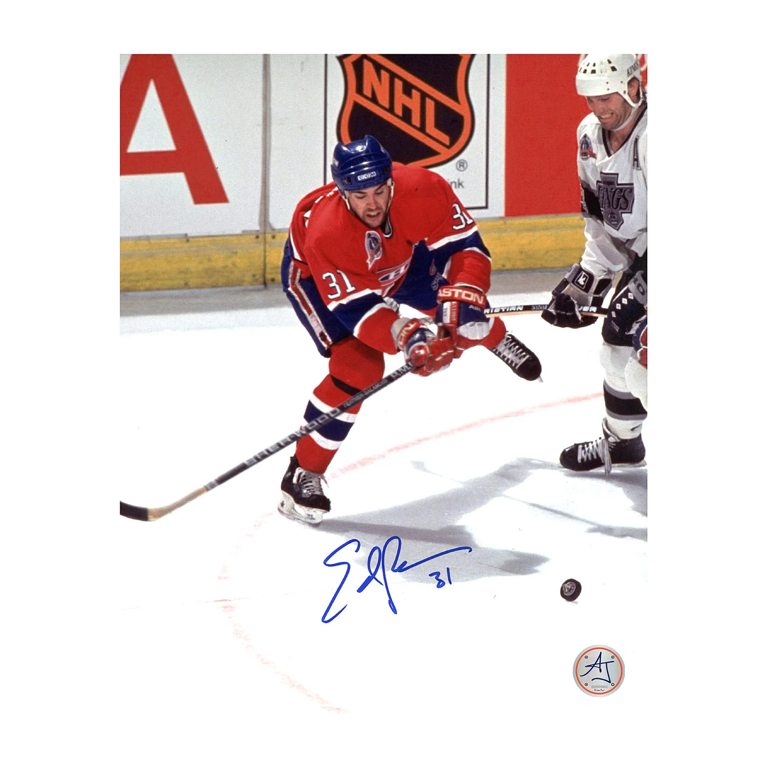 Ed Ronan Autographed Montreal Canadiens Playoff Finals 8x10 Photo