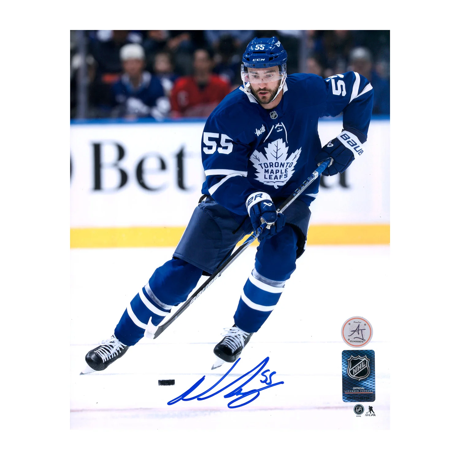 Nic Roy Autographed Toronto Maple Leafs Game Action 8x10 Photo