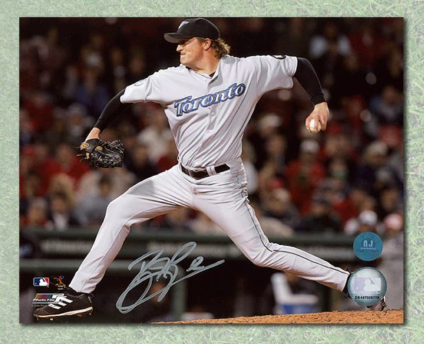 BJ Ryan Autographed Toronto Blue Jays Baseball 8x10 Photo