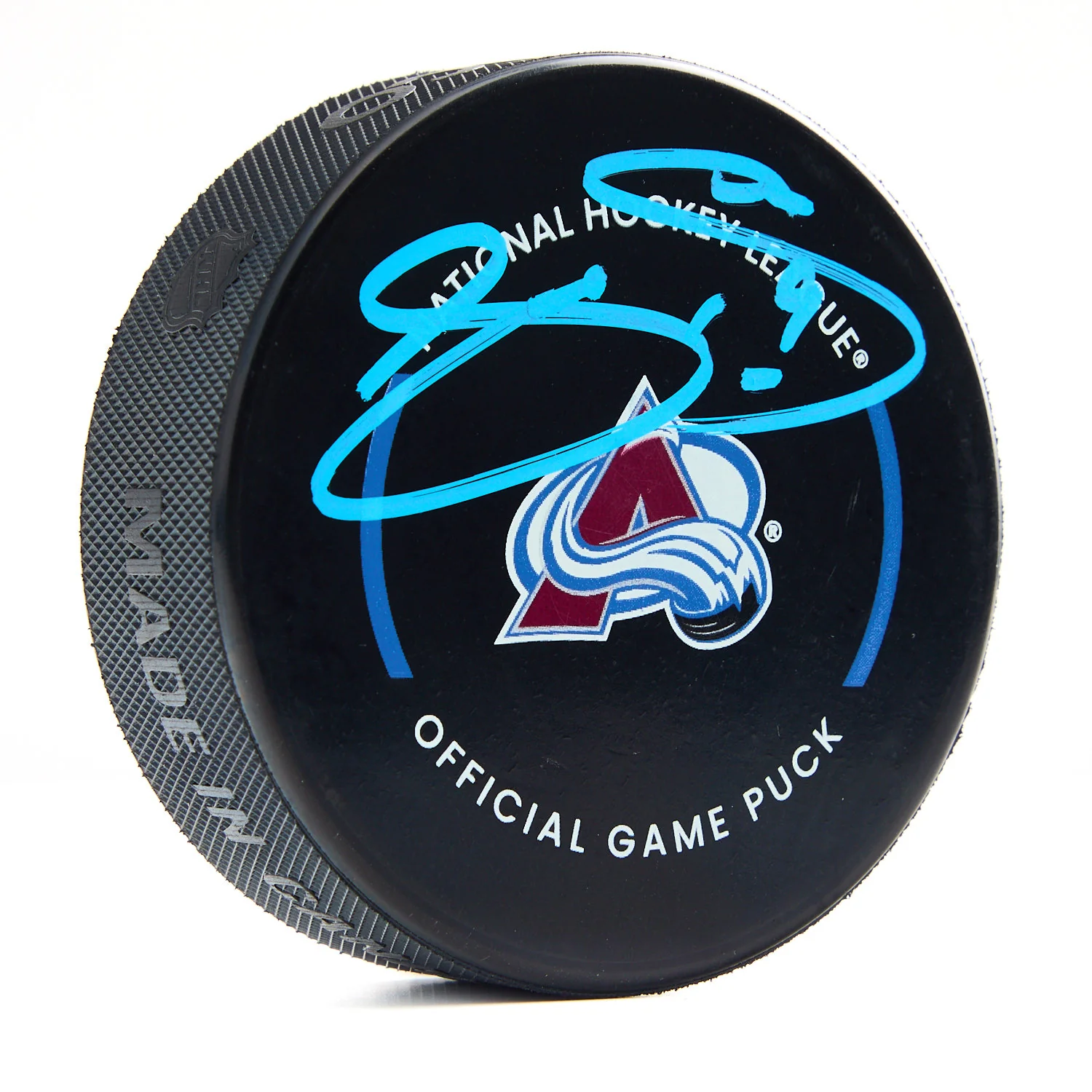 Joe Sakic Signed Colorado Avalanche Official Game Puck