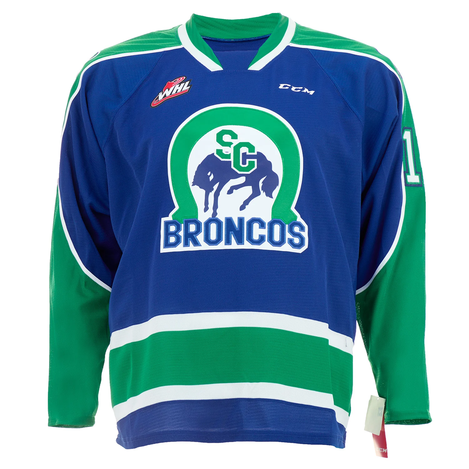 Joe Sakic Autographed Swift Current Broncos CCM CHL Hockey Jersey - Image 2
