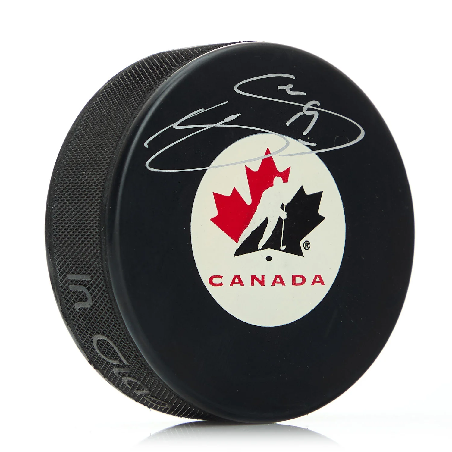 Joe Sakic Autographed Team Canada Primary Logo Hockey Puck