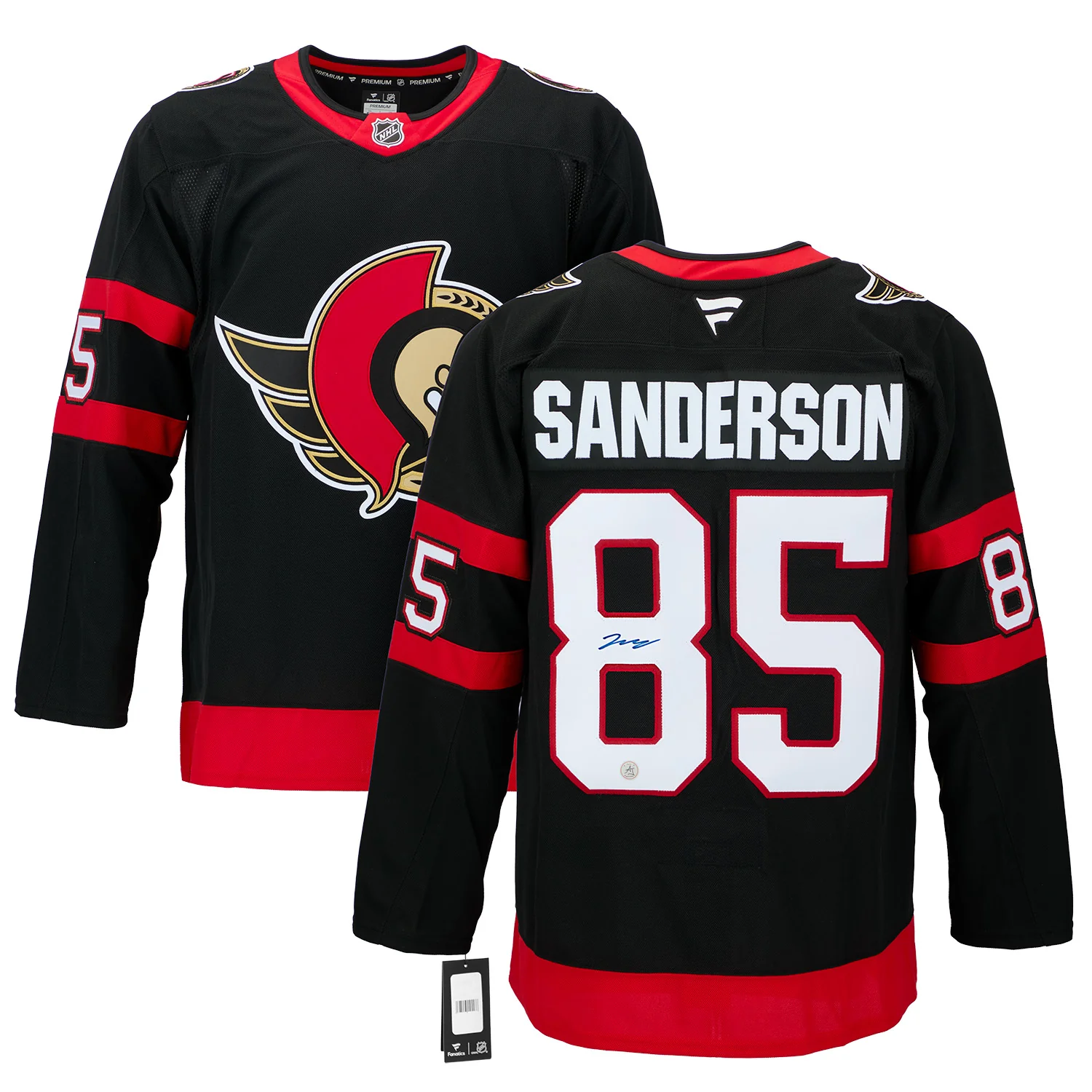 Jake Sanderson Autographed Ottawa Senators Fanatics Premium Jersey - Image 3