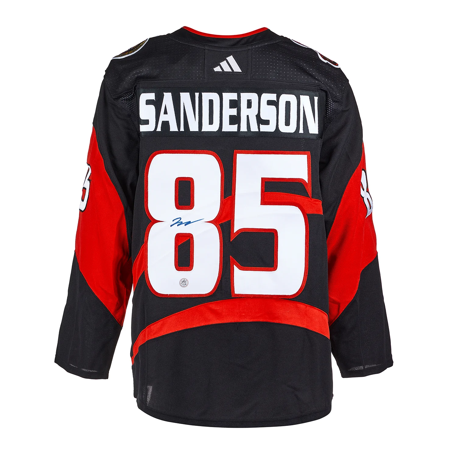 Jake Sanderson Signed Ottawa Senators Reverse Retro 2.0 adidas Jersey